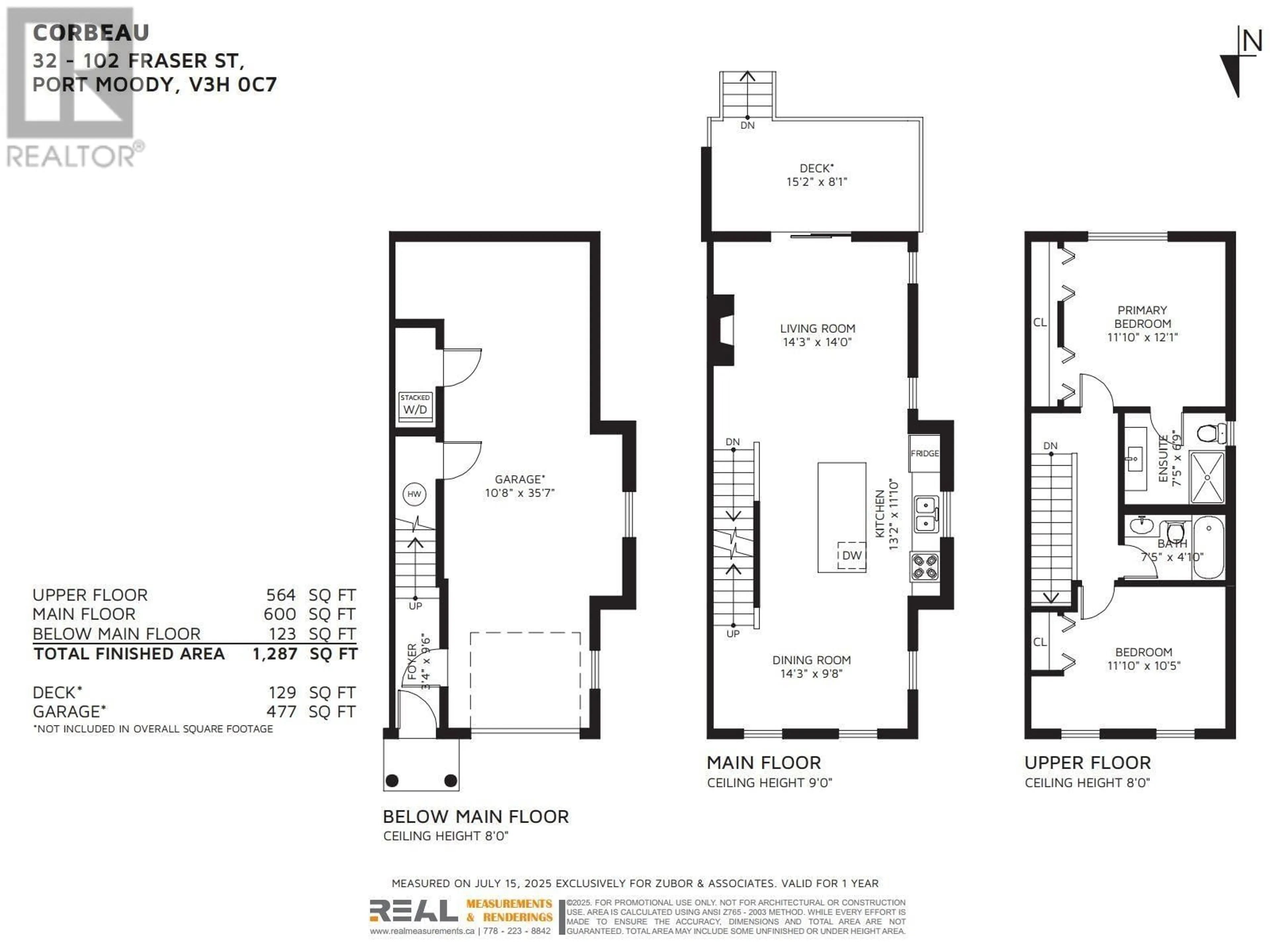 Floor plan for 32 - 102 FRASER STREET, Port Moody British Columbia V3H0C7