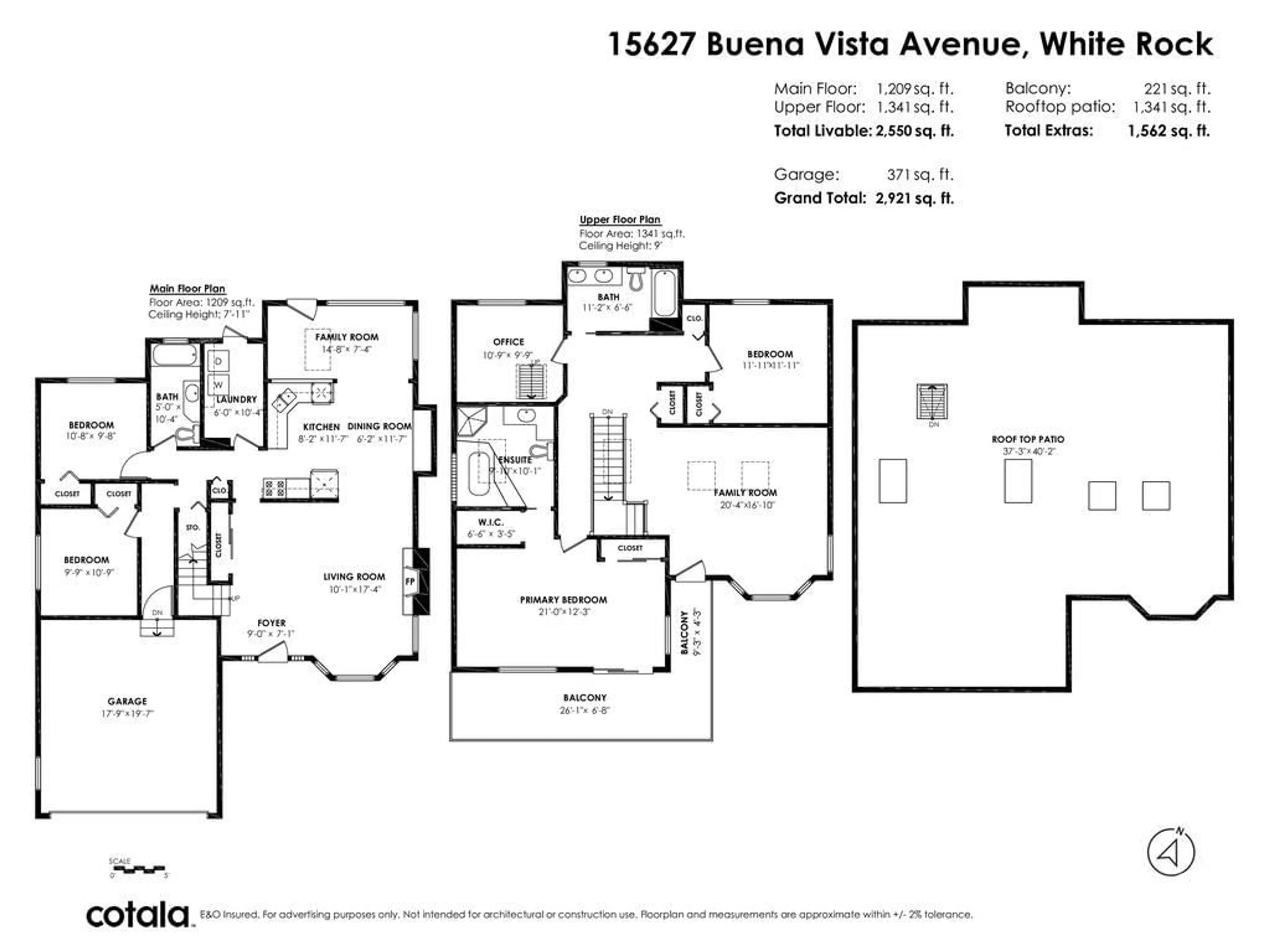 Floor plan for 15627 BUENA VISTA, White Rock British Columbia V4B1Z3