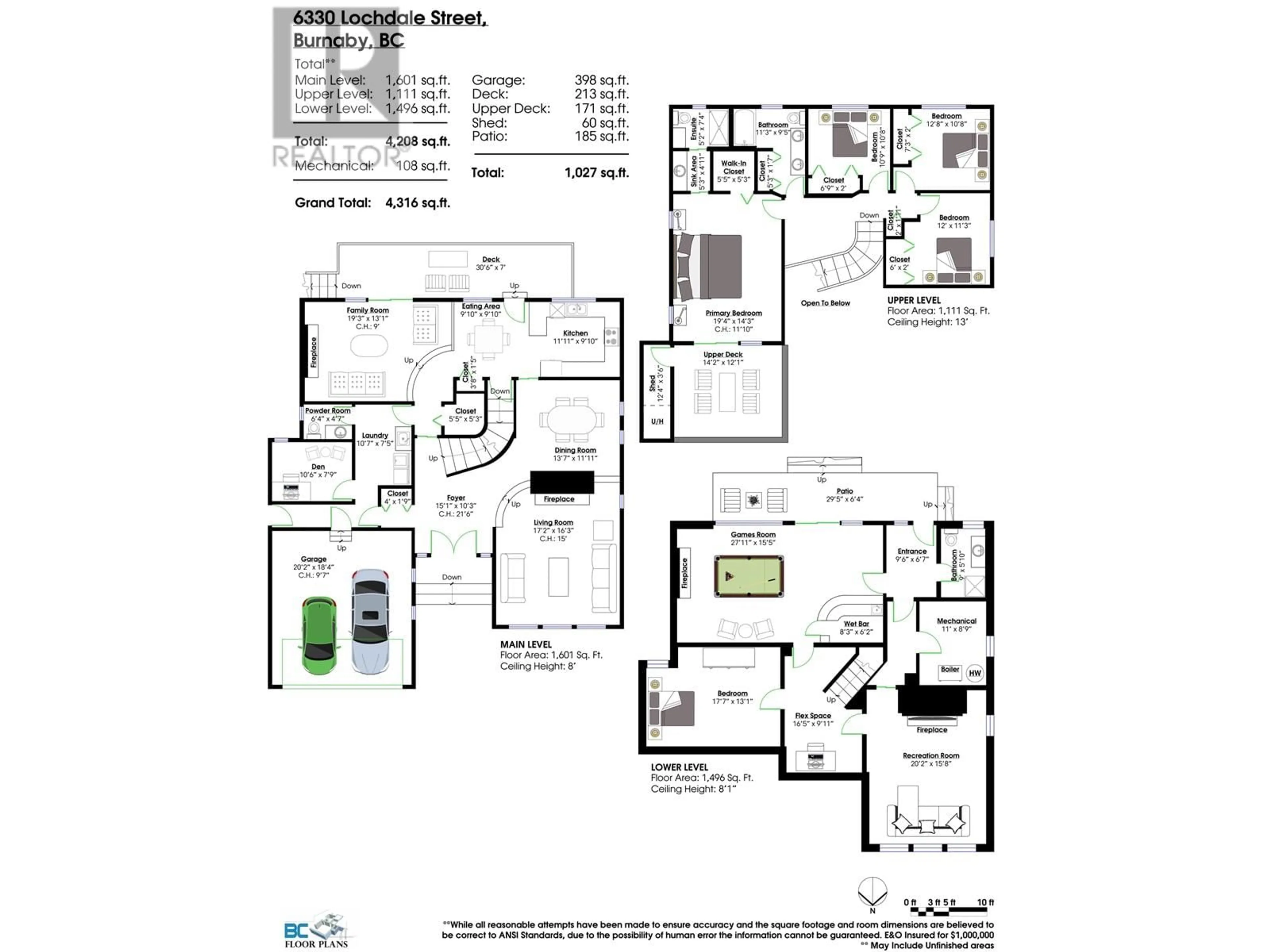 Floor plan for 6330 LOCHDALE STREET, Burnaby British Columbia V5B2M5