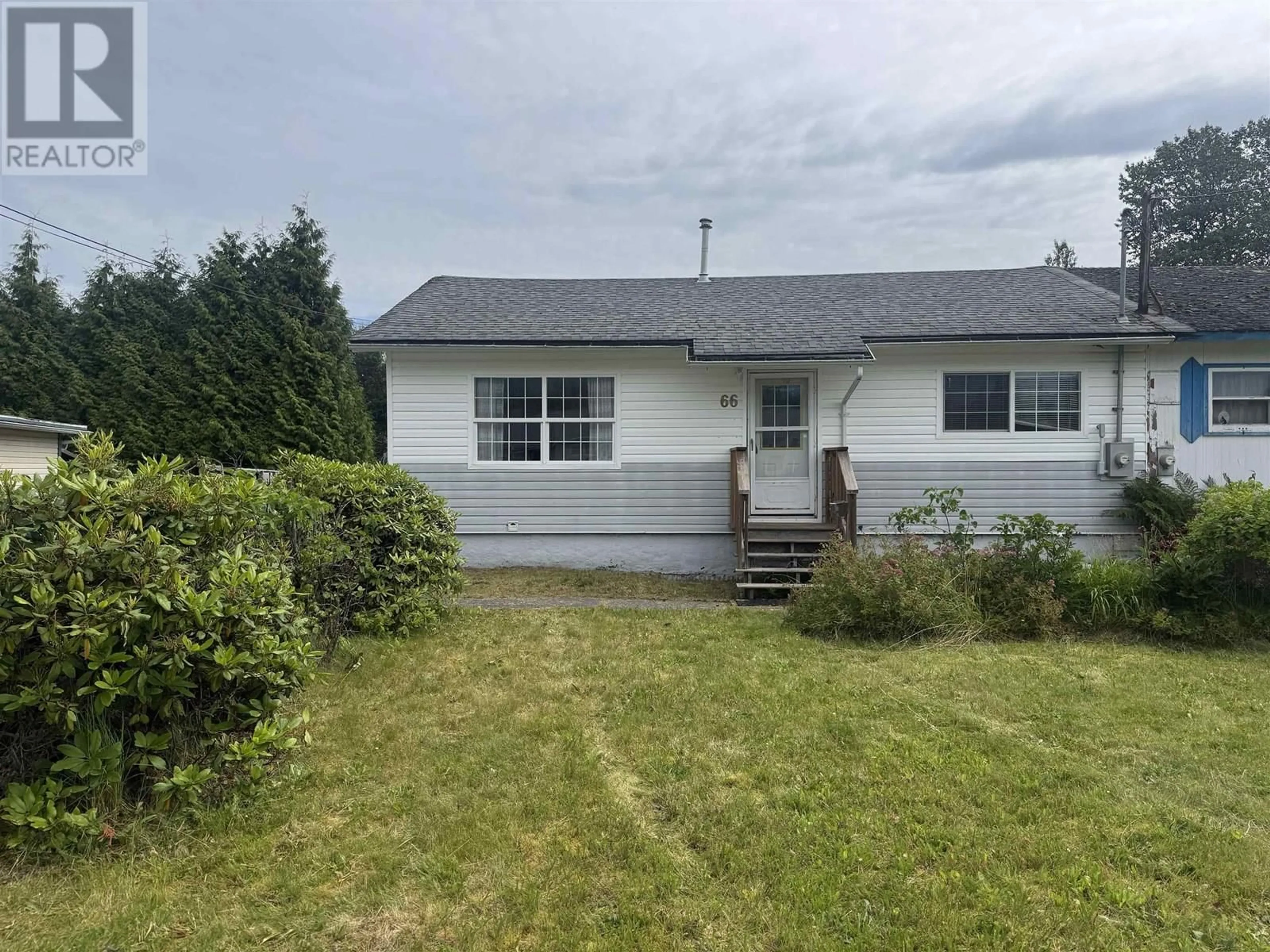 A pic from outside/outdoor area/front of a property/back of a property/a pic from drone, unknown for 66 LILLOOET CRESCENT, Kitimat British Columbia V8C1Z8