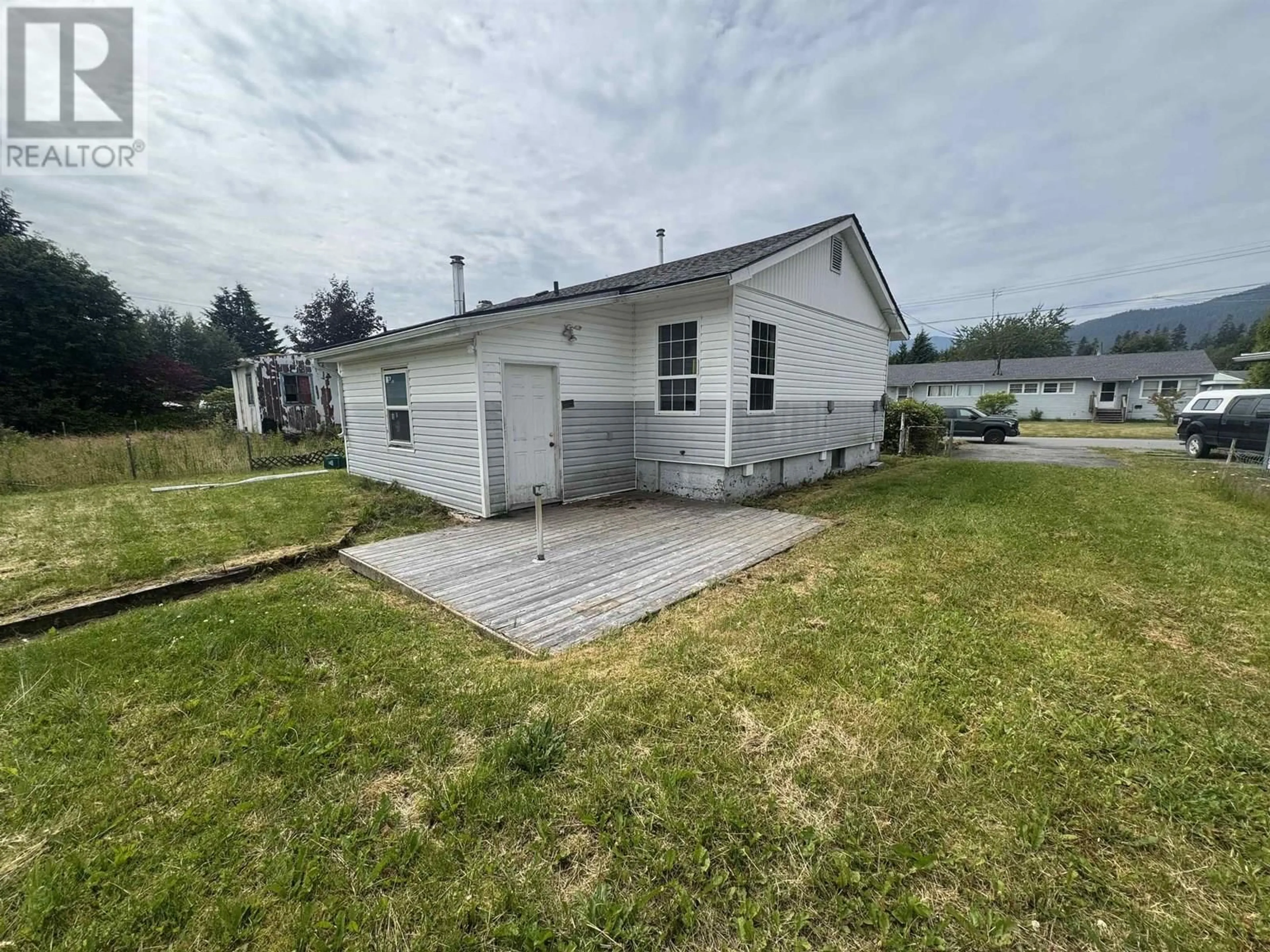 A pic from outside/outdoor area/front of a property/back of a property/a pic from drone, water/lake/river/ocean view for 66 LILLOOET CRESCENT, Kitimat British Columbia V8C1Z8
