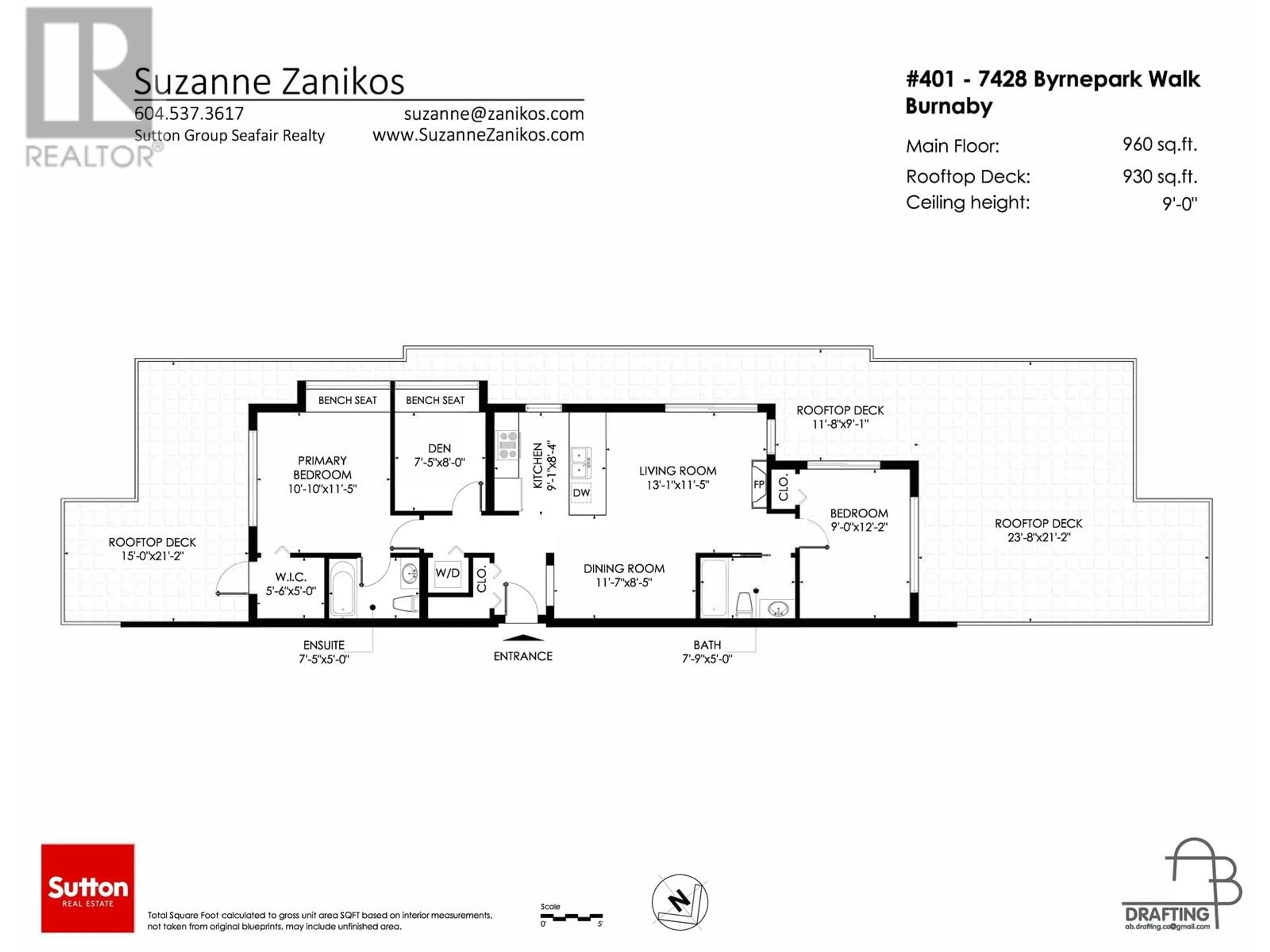 Floor plan for 401 - 7428 BYRNEPARK WALK, Burnaby British Columbia V3N0B4
