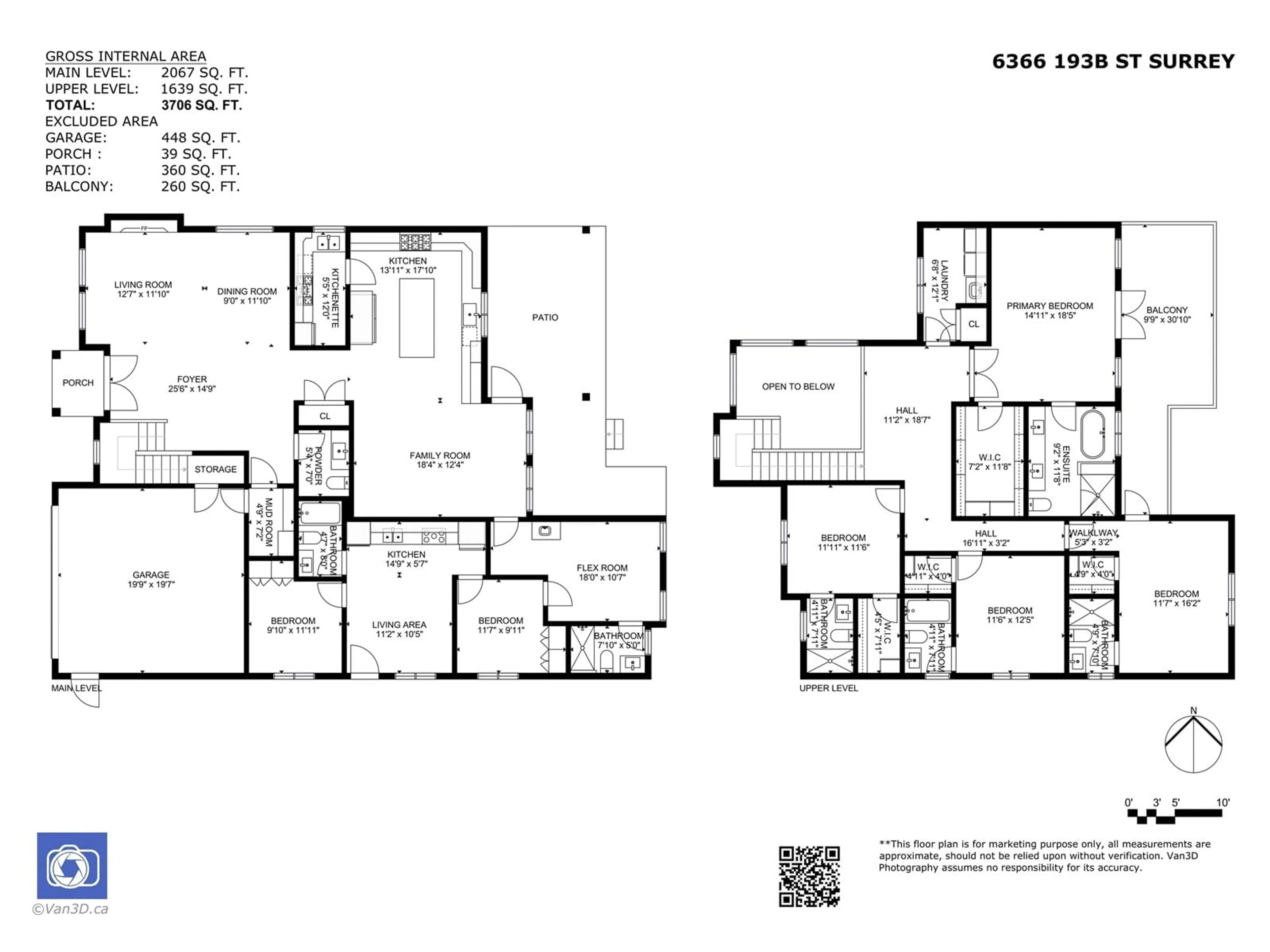 Floor plan for 6366 193B, Surrey British Columbia V3S7L6