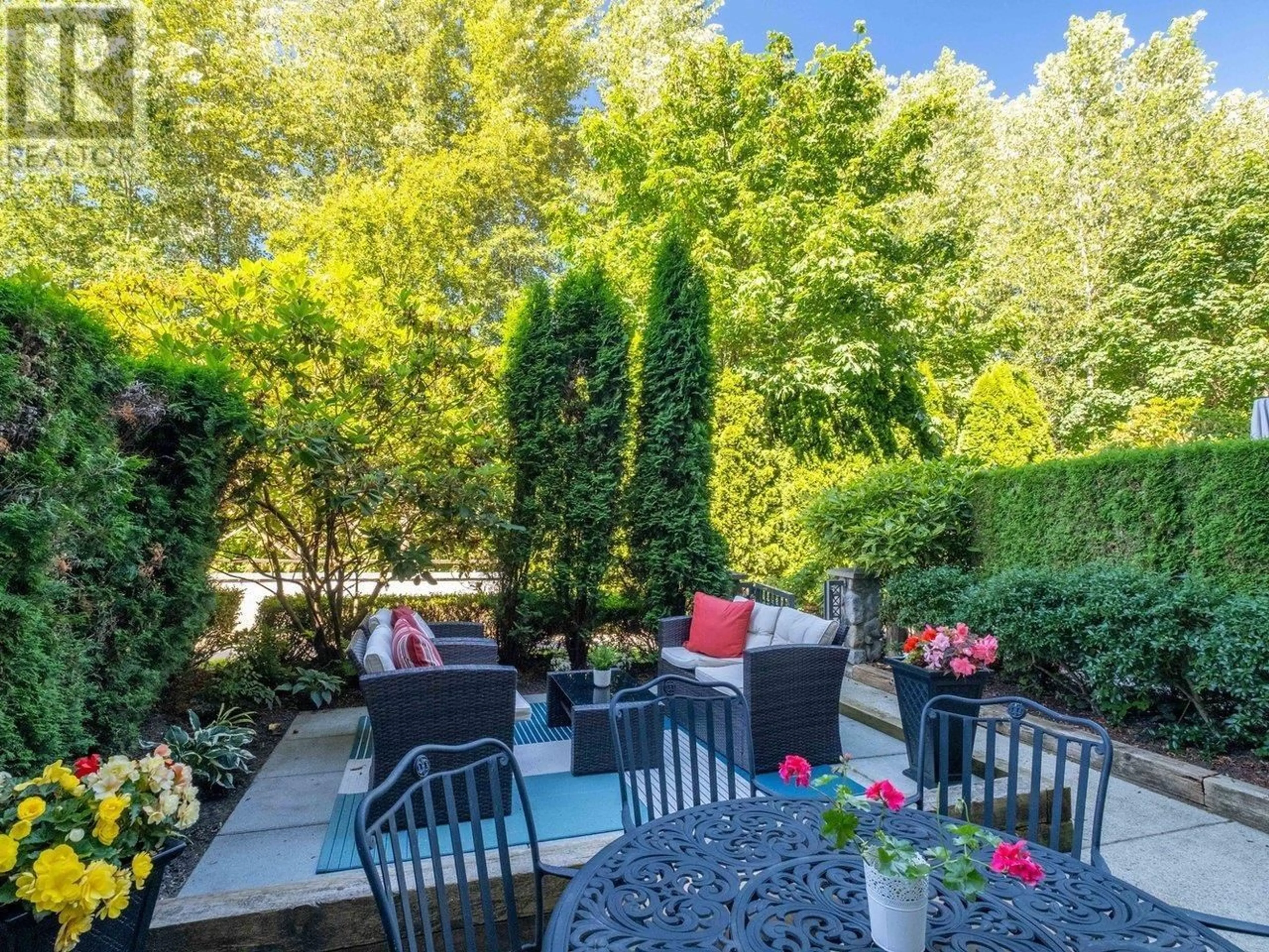 Patio, forest/trees view for 204 - 3600 WINDCREST DRIVE, North Vancouver British Columbia V7G2S5