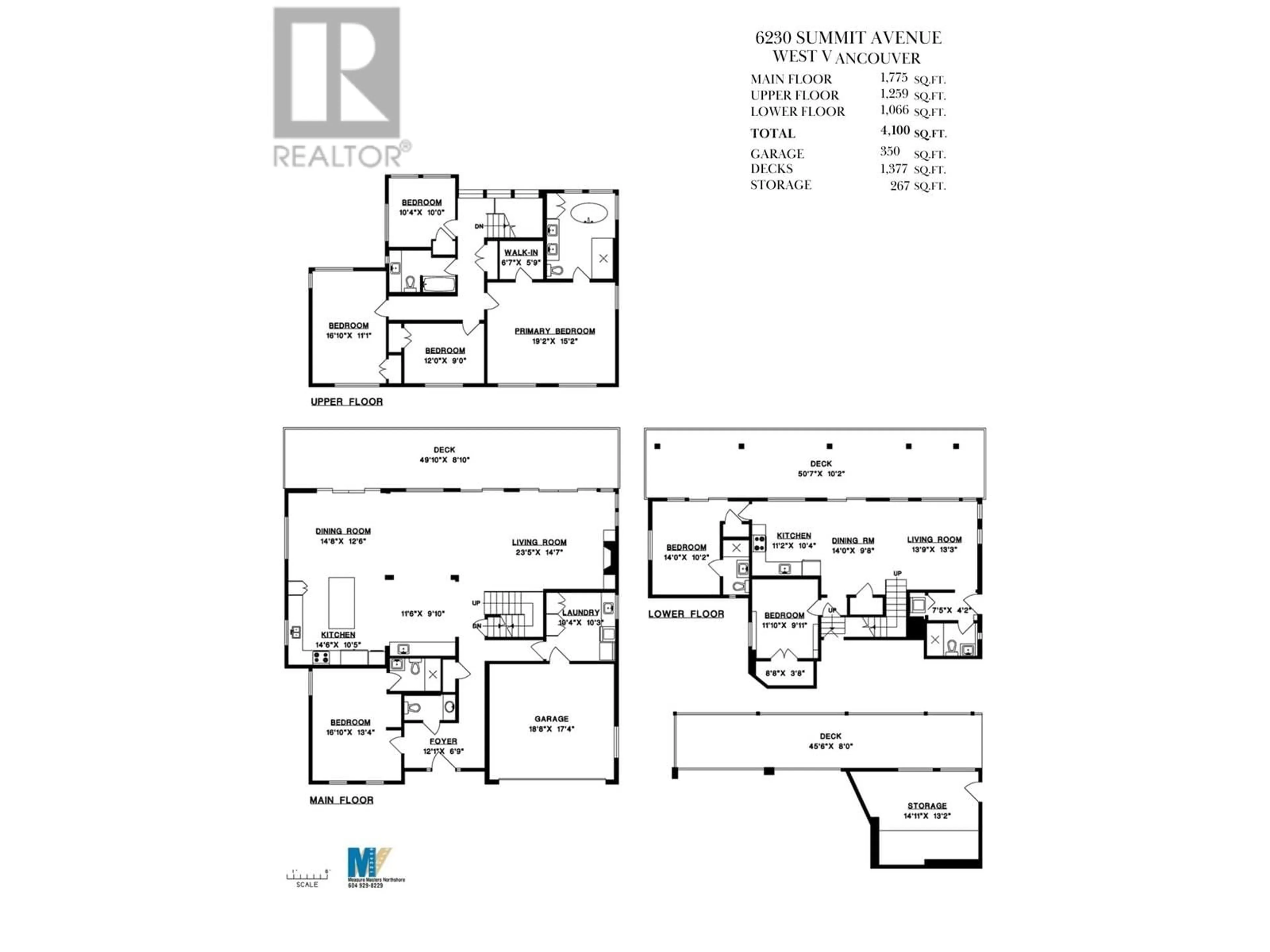 Floor plan for 6230 SUMMIT AVENUE, West Vancouver British Columbia V7W1Y2