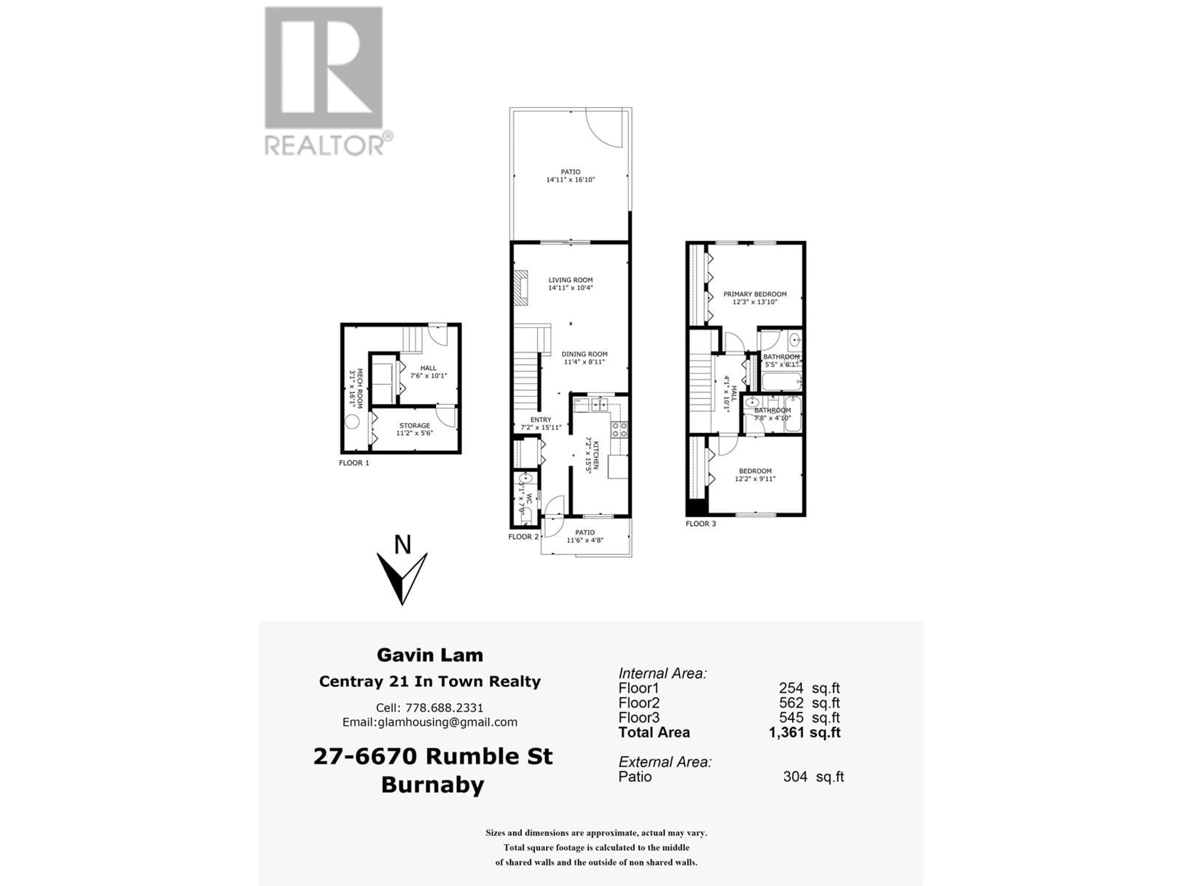 Floor plan for 27 - 6670 RUMBLE STREET, Burnaby British Columbia V5E4L4
