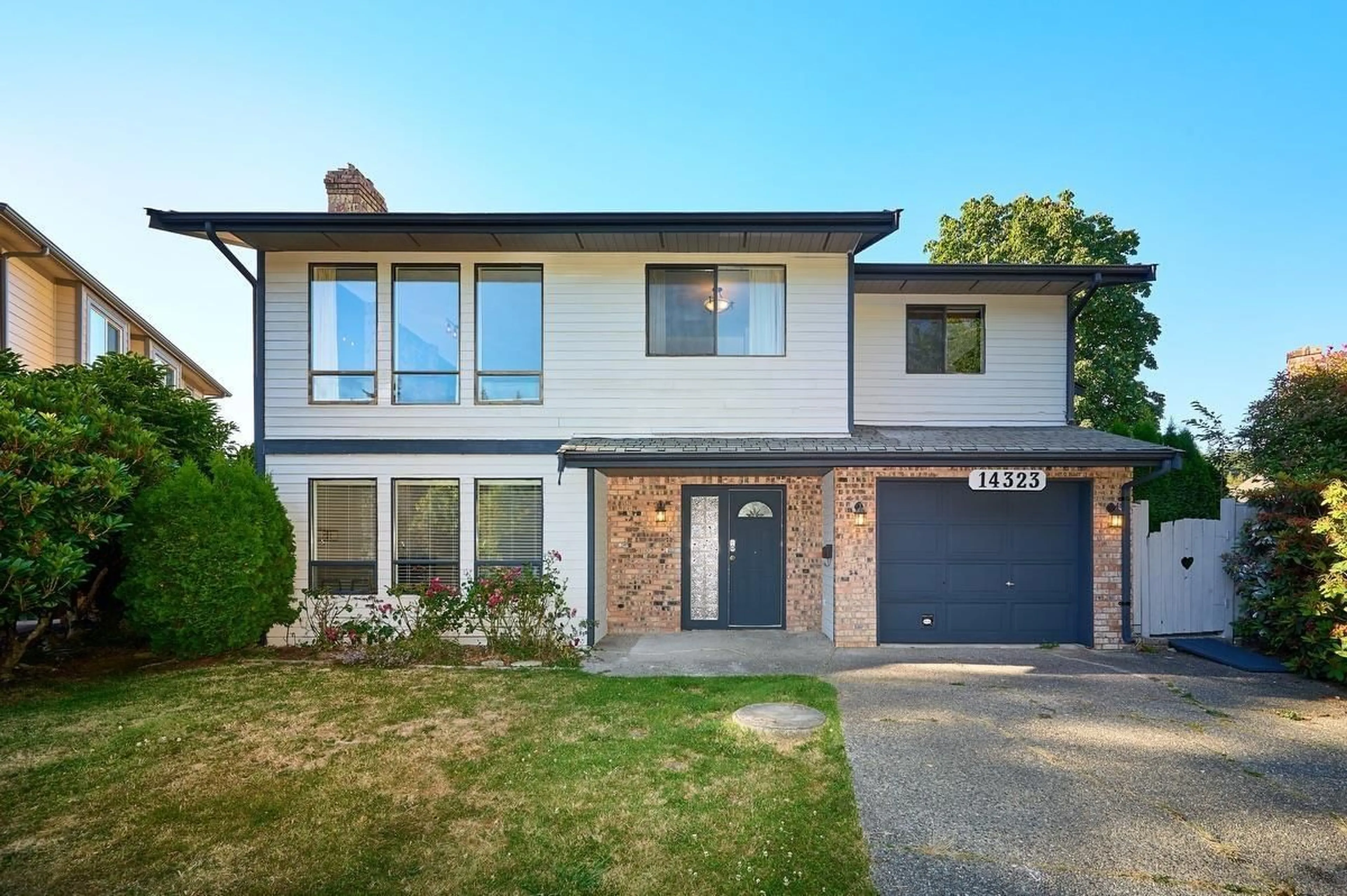 Home with brick exterior material, street for 14323 18, Surrey British Columbia V4A7K1
