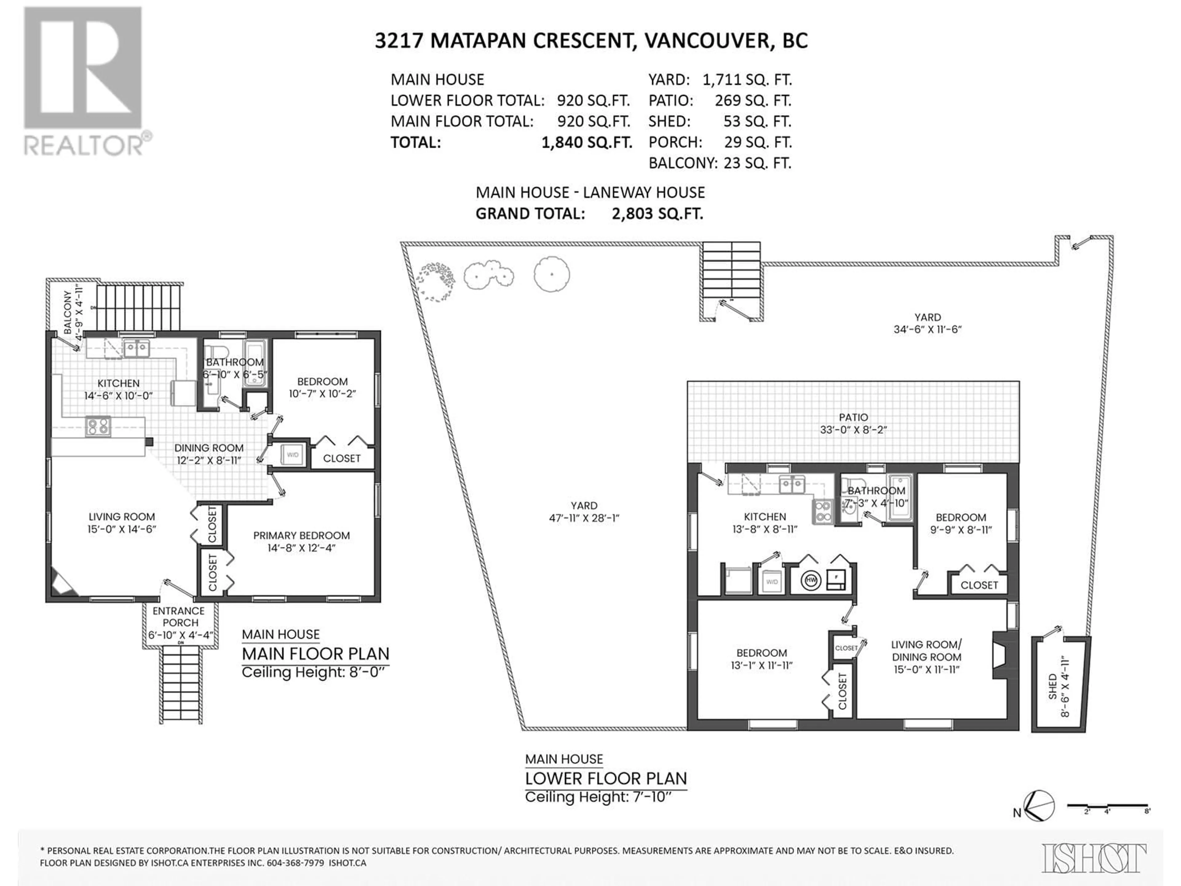 Floor plan for 3217 MATAPAN CRESCENT, Vancouver British Columbia V5M4A9