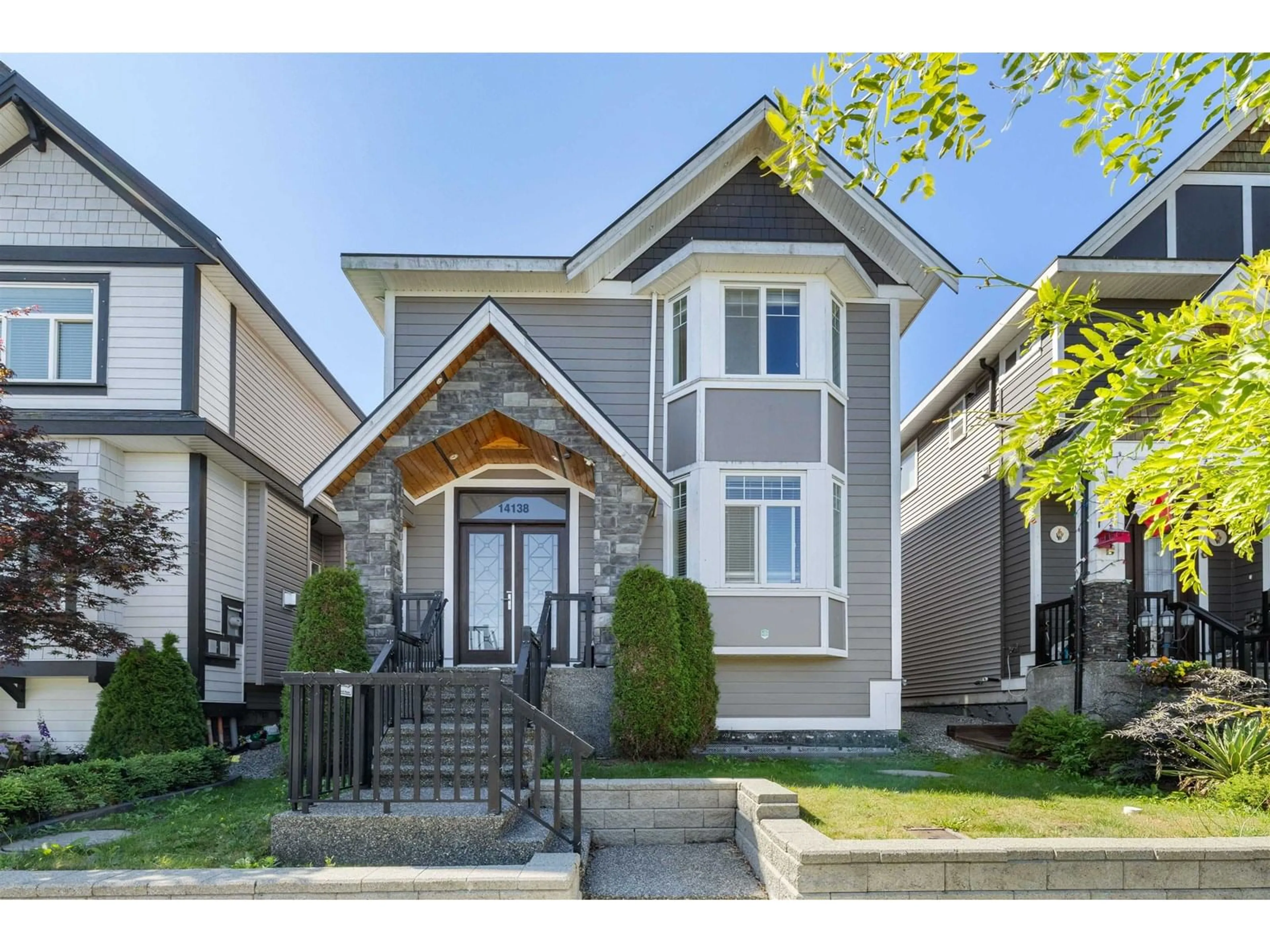 Home with vinyl exterior material, street for 14138 60A, Surrey British Columbia V3X0G1