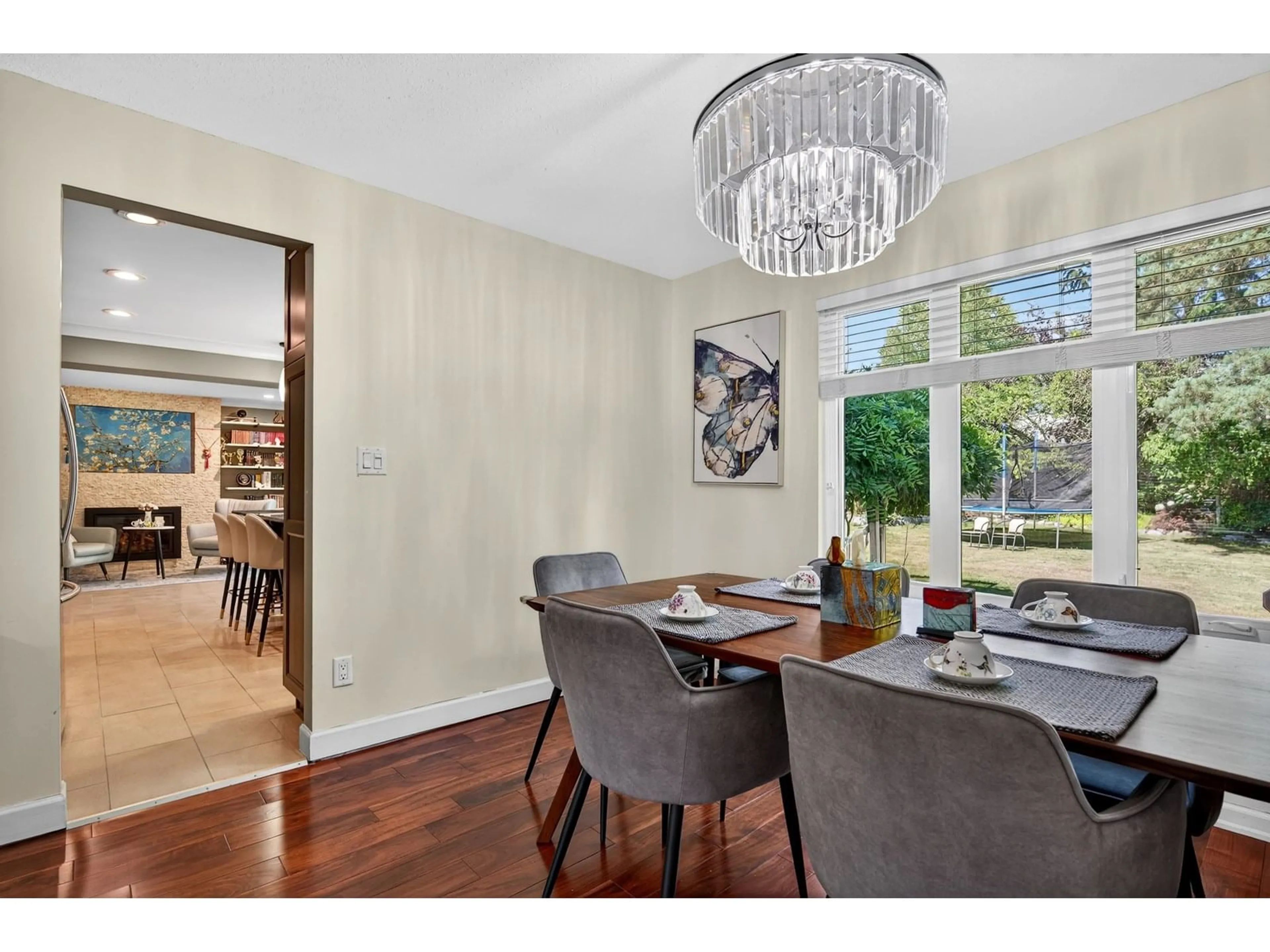 Dining room, wood/laminate floor for 7848 161, Surrey British Columbia V4N0T7