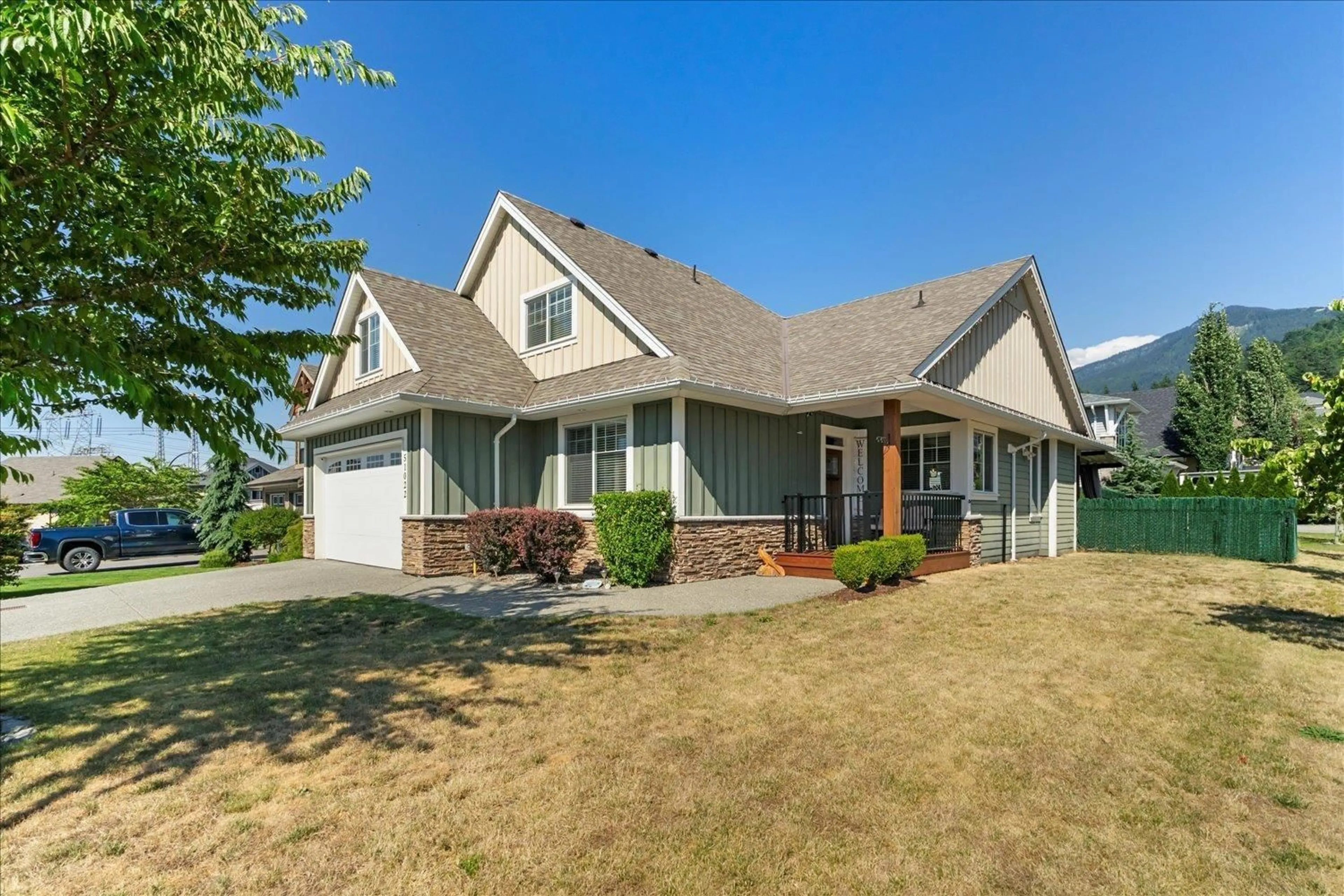 Home with vinyl exterior material, street for 51022 SOPHIE CRESCENT, Chilliwack British Columbia V4Z0C1
