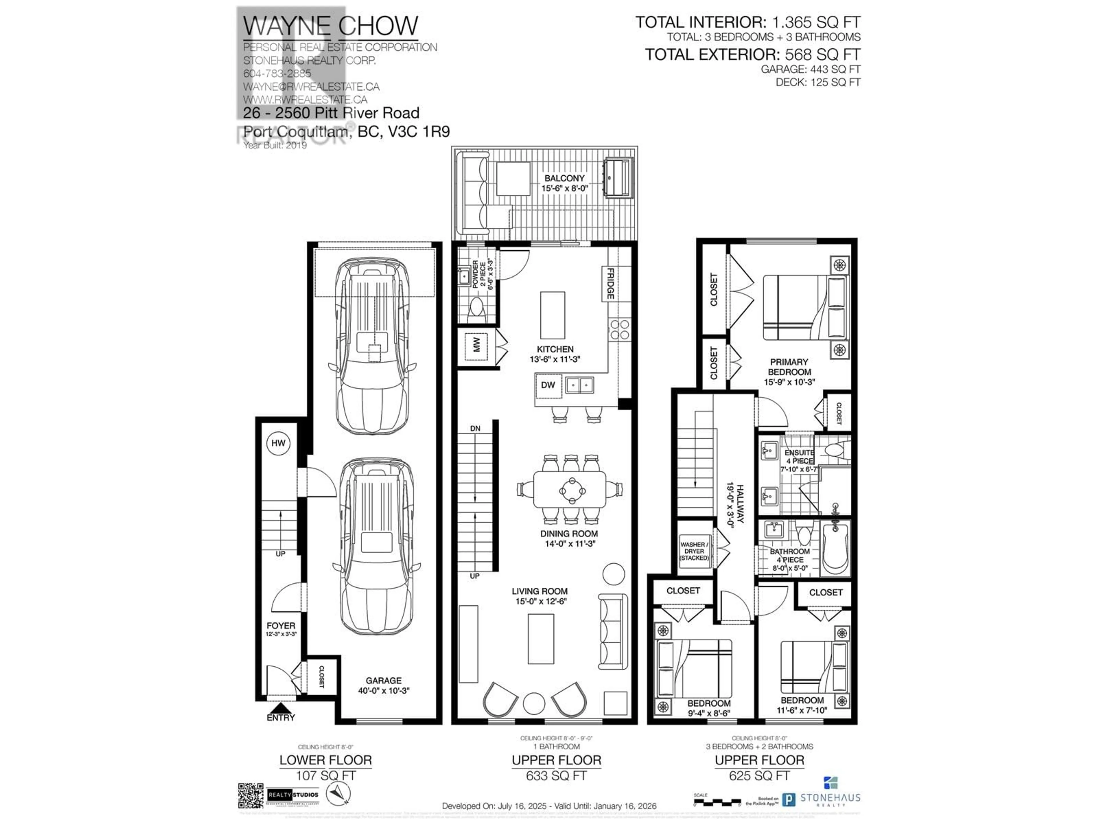 Floor plan for 26 - 2560 PITT RIVER ROAD, Port Coquitlam British Columbia V3C0G6