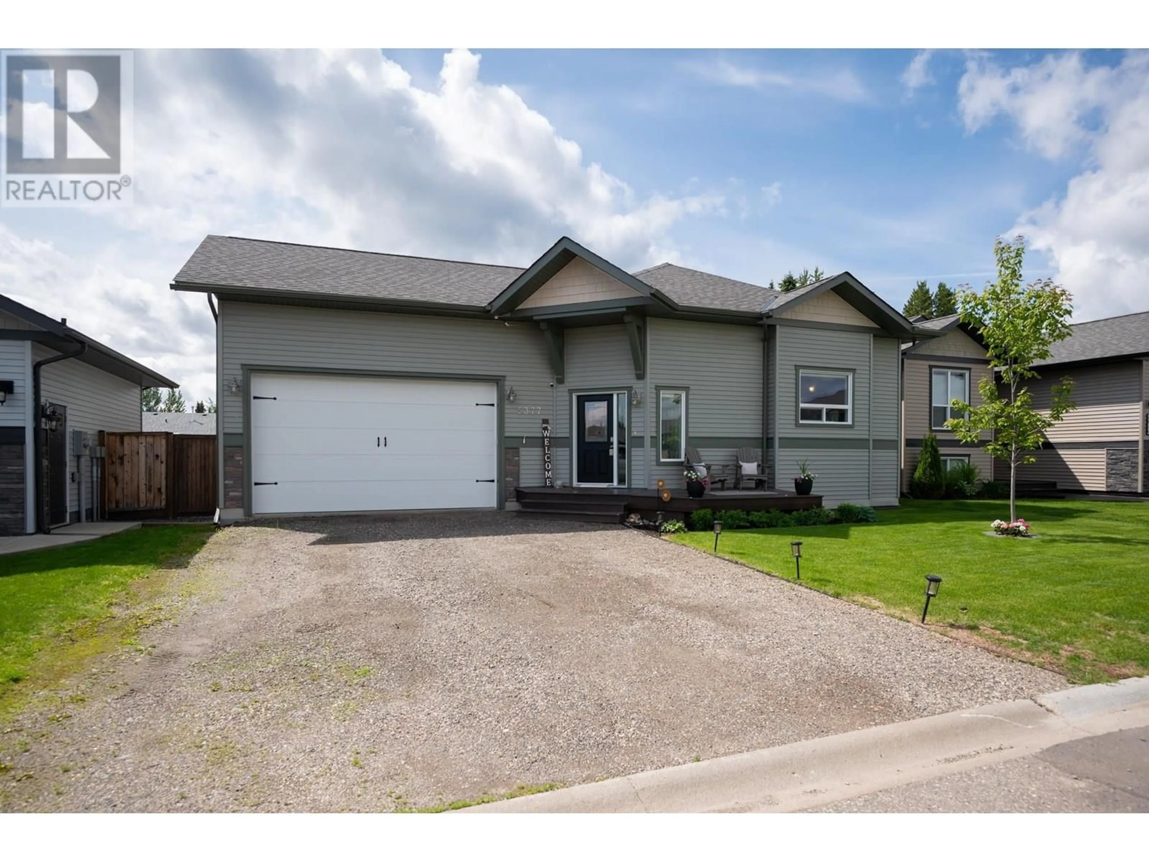 Home with vinyl exterior material, street for 5377 WOODVALLEY DRIVE, Prince George British Columbia V2K5A6