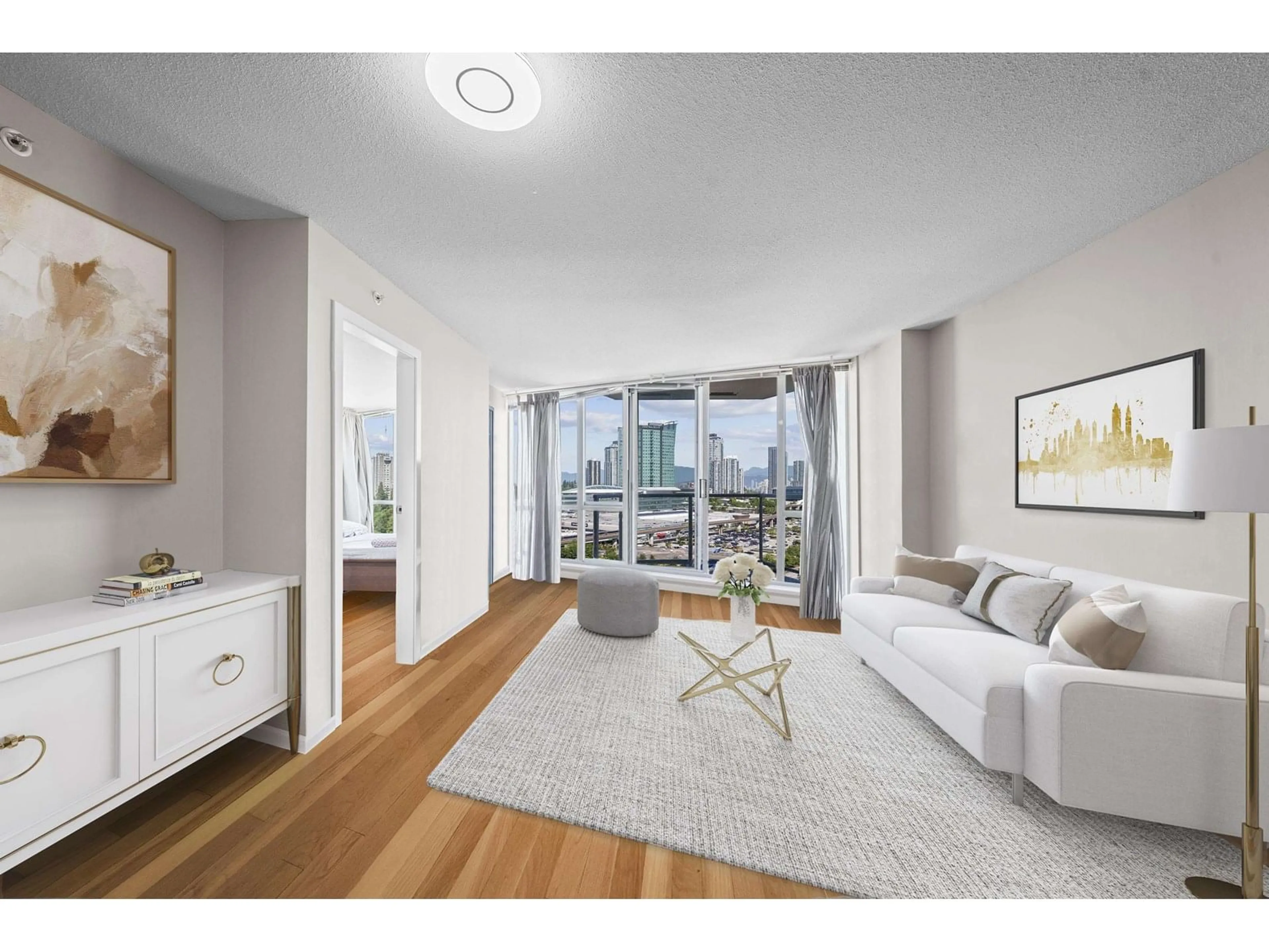 Living room with furniture, unknown for 1402 - 13618 100TH, Surrey British Columbia V3T0A8