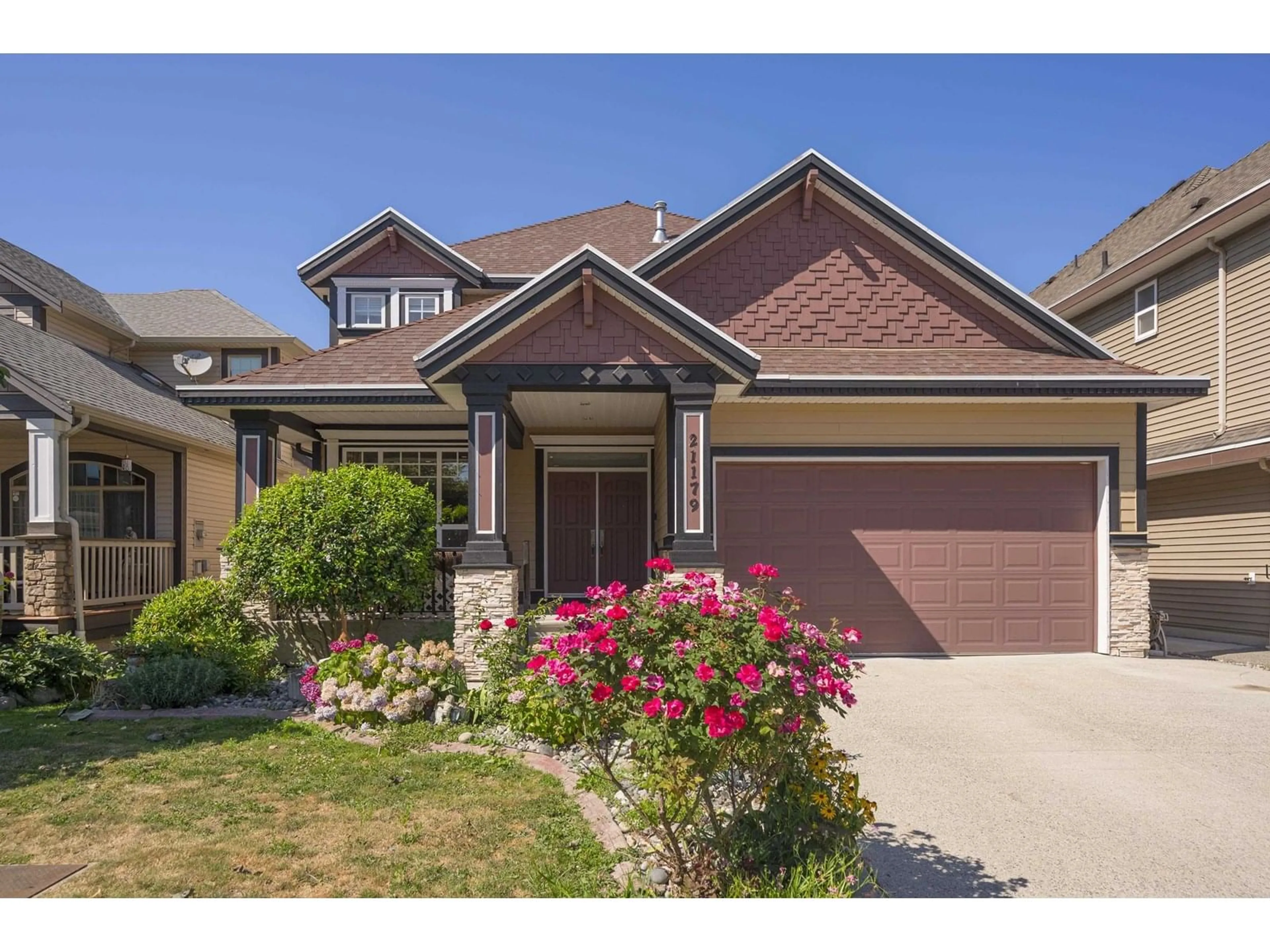 Home with vinyl exterior material, street for 21179 83A, Langley British Columbia V2Y0C4