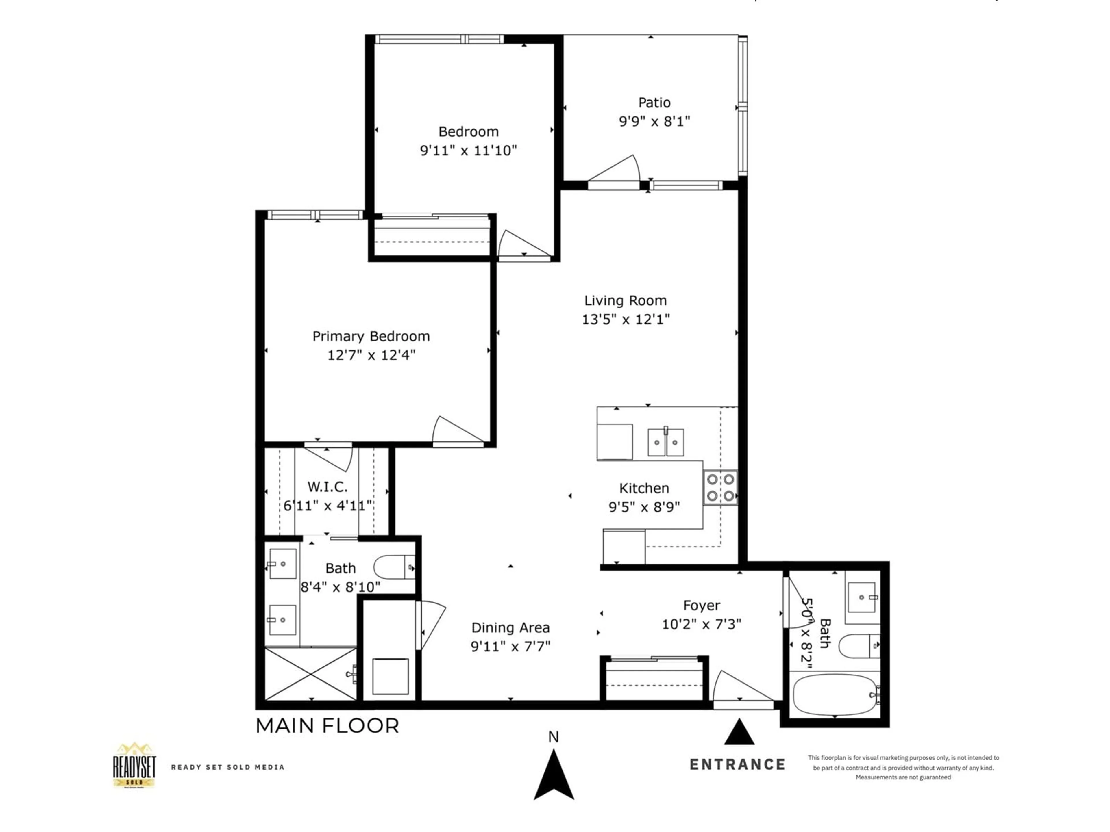 Floor plan for 101 - 15628 104, Surrey British Columbia V4N2J3