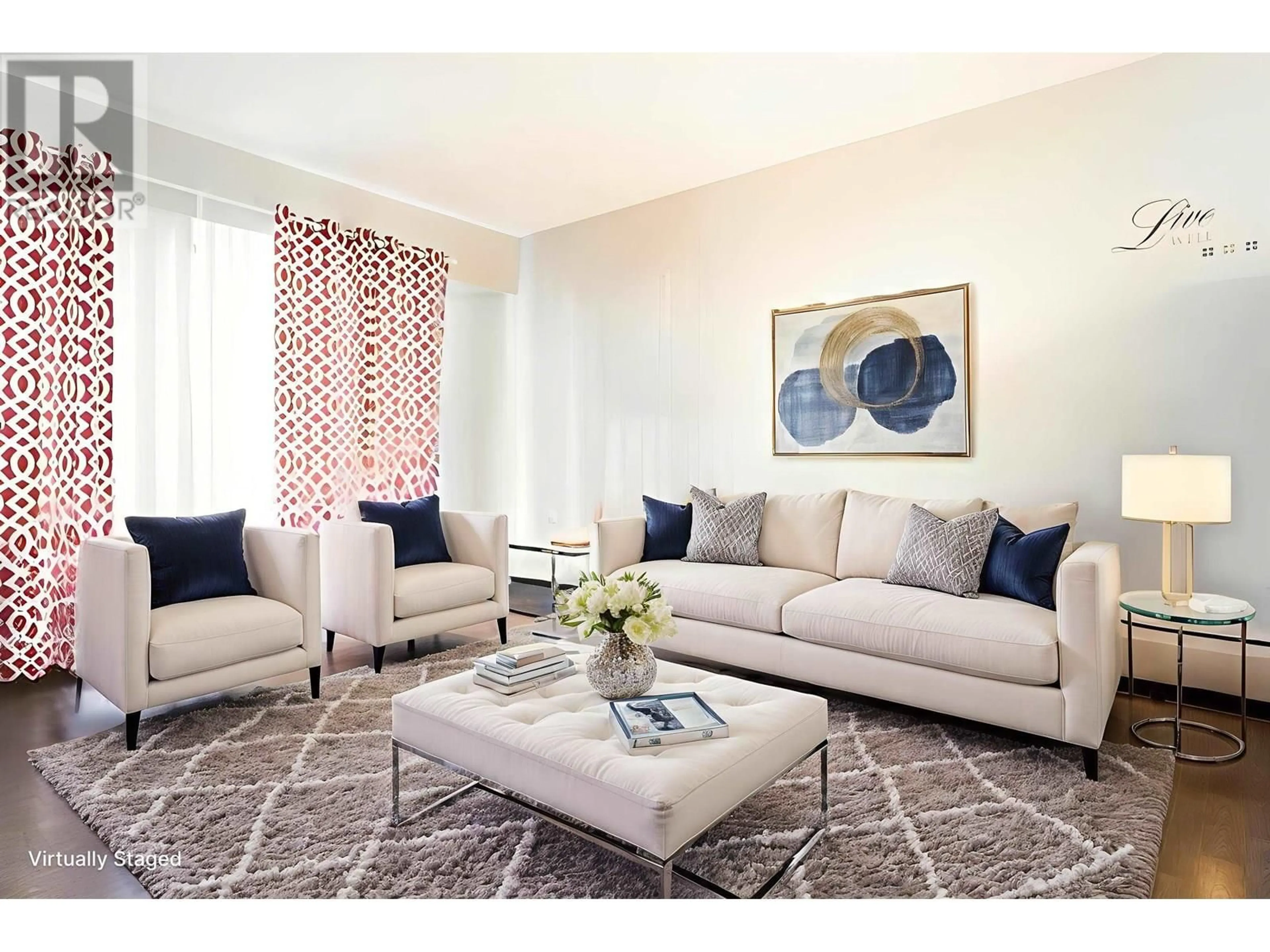 Living room with furniture, carpet floor for 207 - 2025 2ND AVENUE, Vancouver British Columbia V6J1J6
