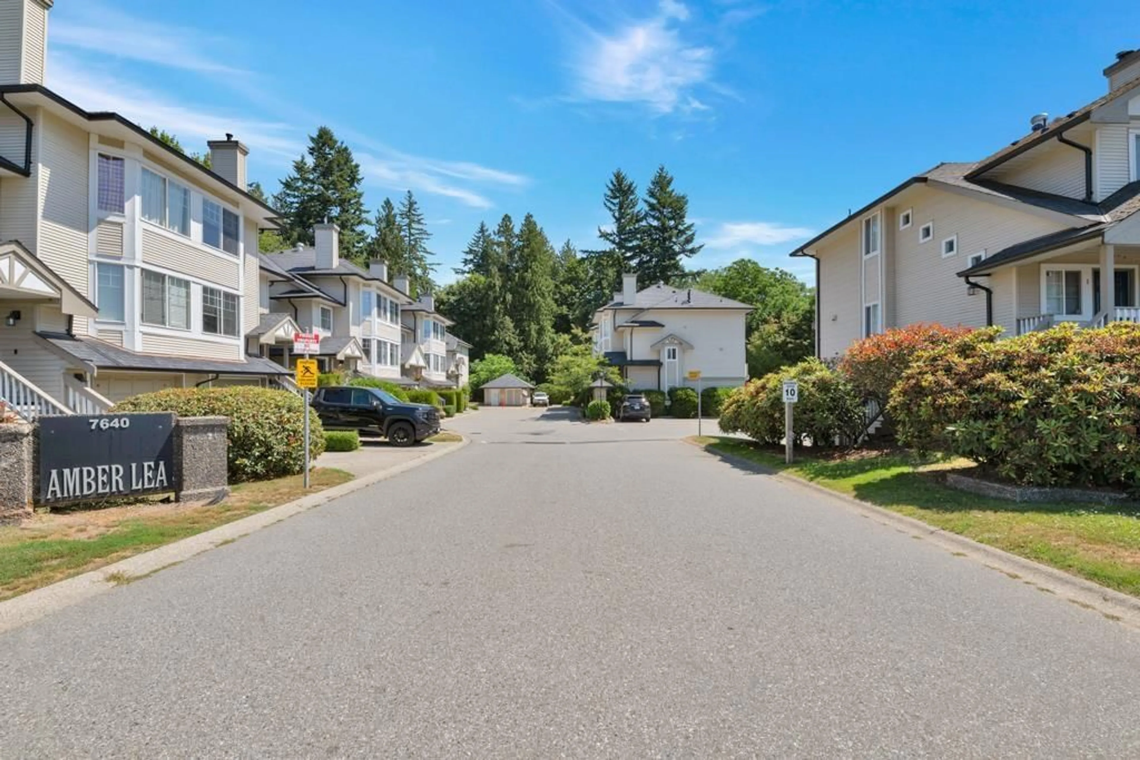 A pic from outside/outdoor area/front of a property/back of a property/a pic from drone, street for 21 - 7640 BLOTT, Mission British Columbia V2V3K3