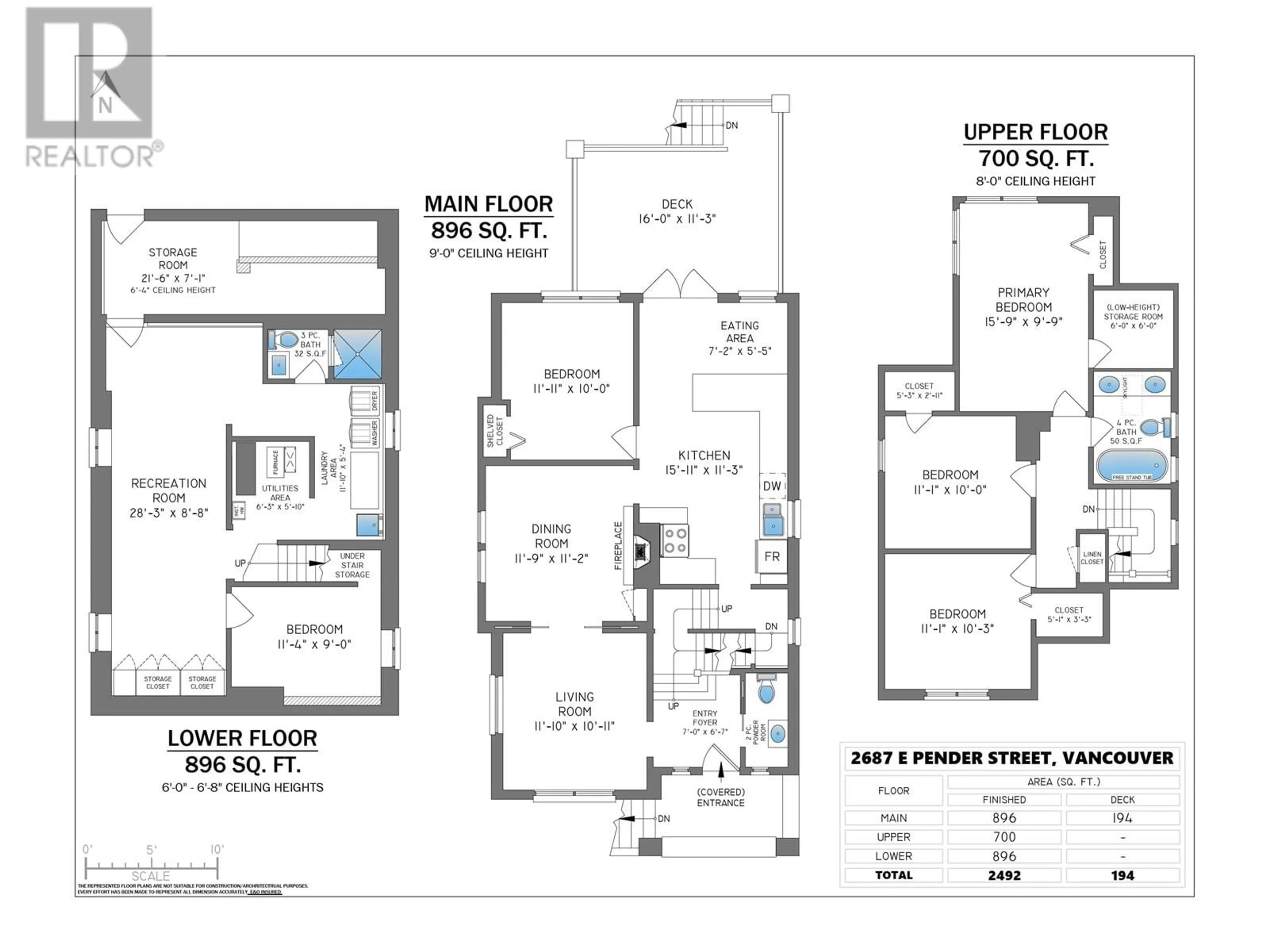 Floor plan for 2687 PENDER STREET, Vancouver British Columbia V5K2B6