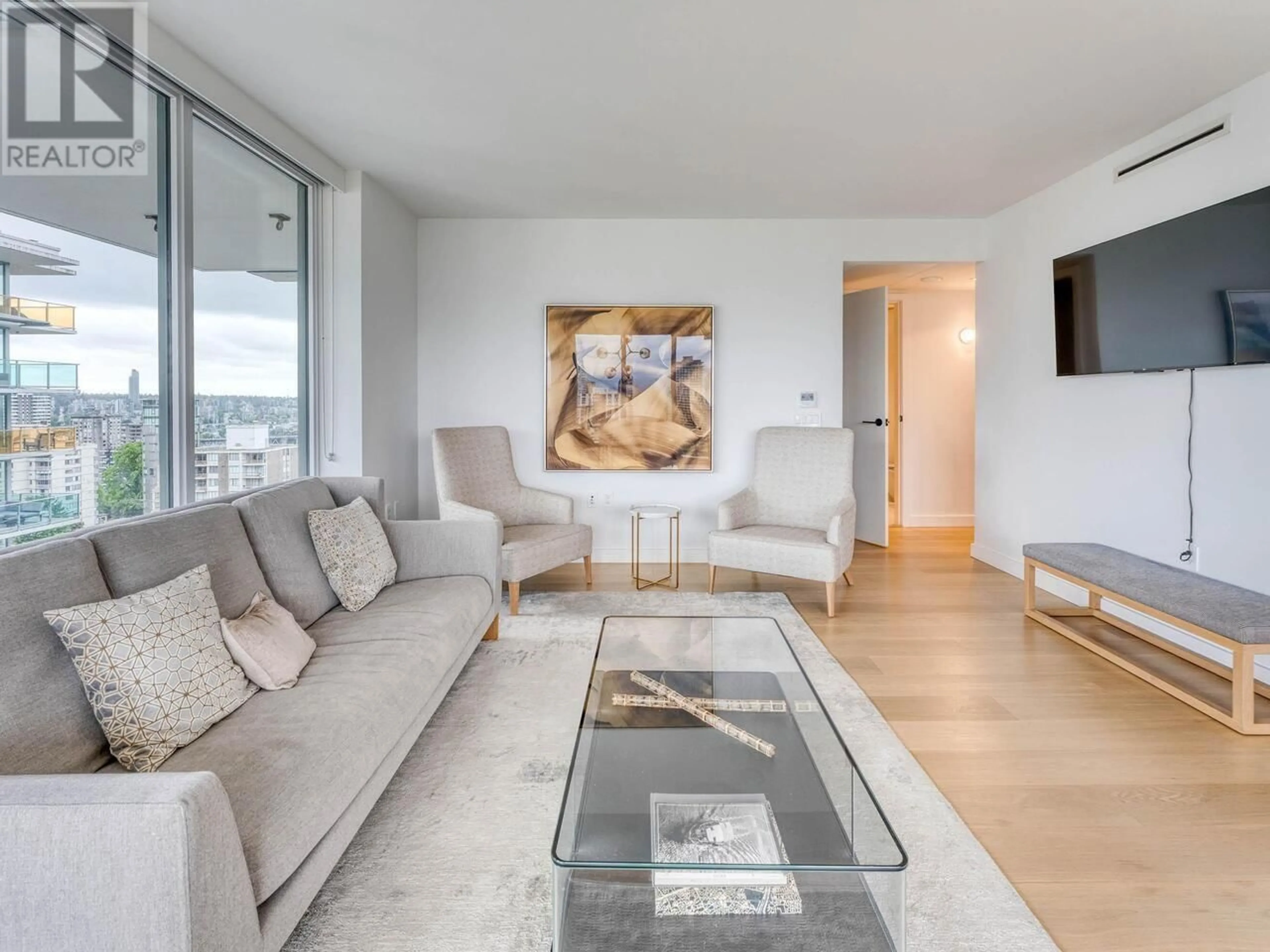 Living room with furniture, unknown for 1704 - 1180 BROUGHTON STREET, Vancouver British Columbia V6G2B1