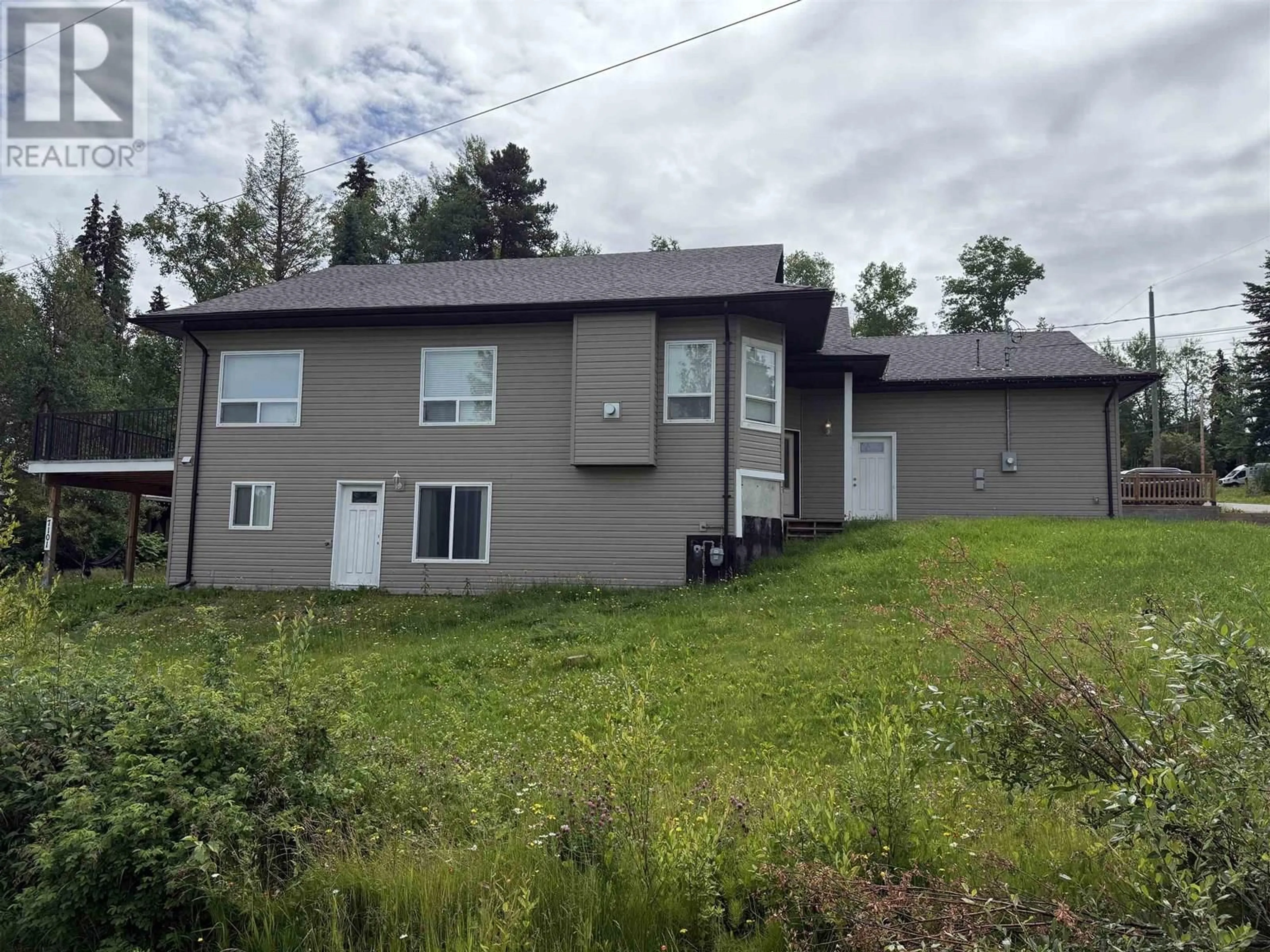 A pic from outside/outdoor area/front of a property/back of a property/a pic from drone, unknown for 7102 ELK ROAD, Prince George British Columbia V2N5N9