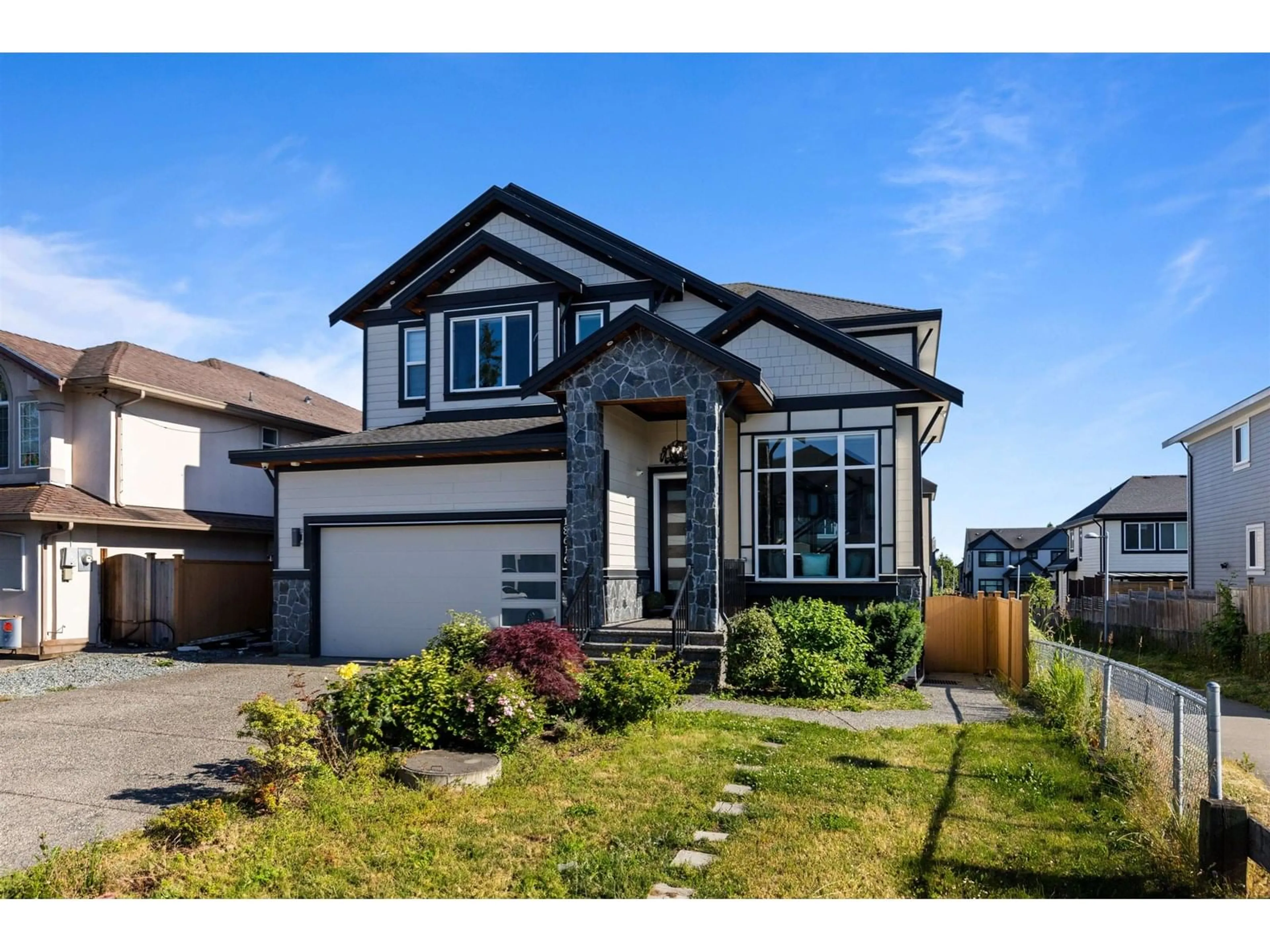 Home with vinyl exterior material, street for 18616 56B, Surrey British Columbia V3S8J3