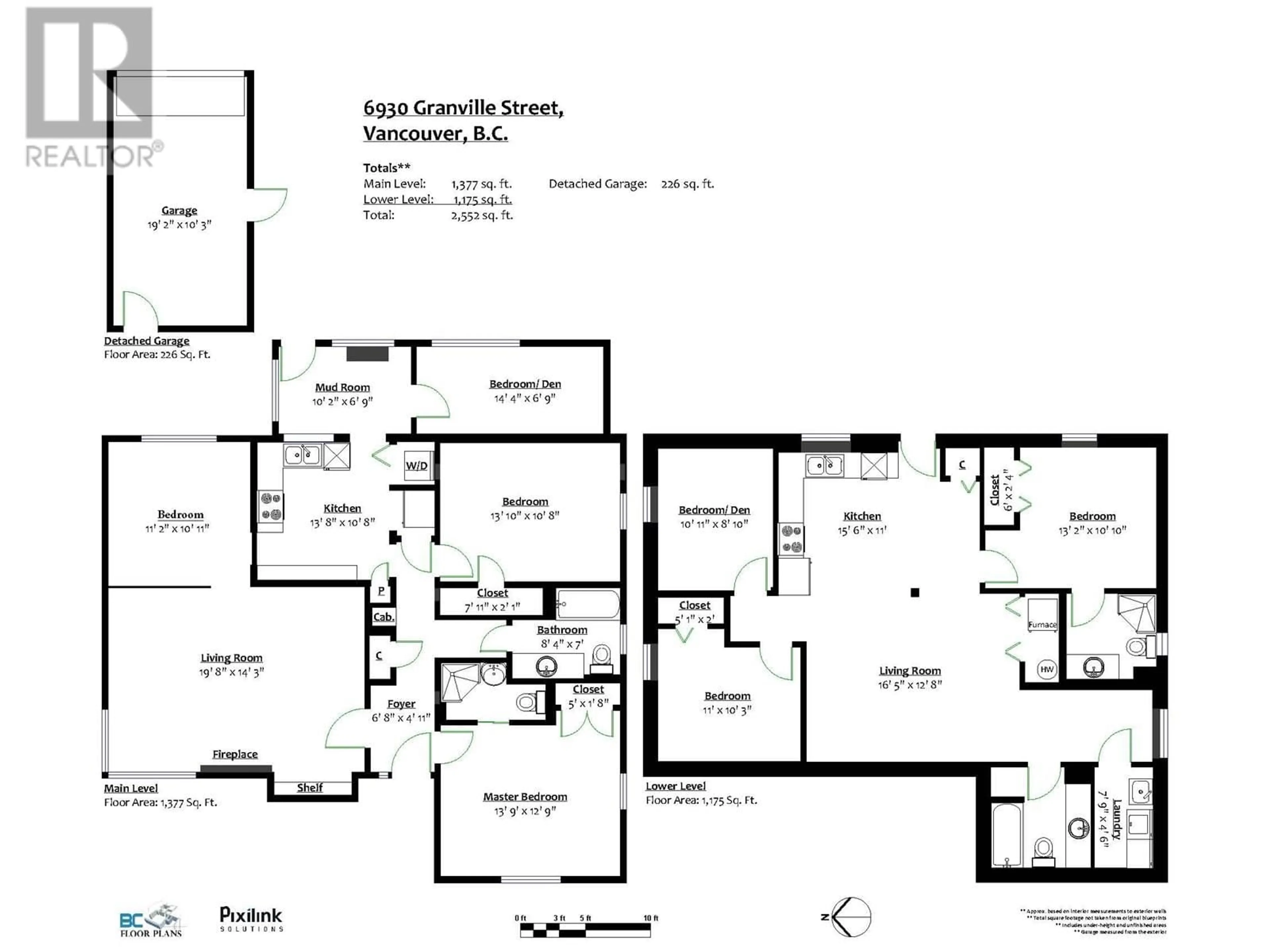 Floor plan for 6930 GRANVILLE STREET, Vancouver British Columbia V6P4X5