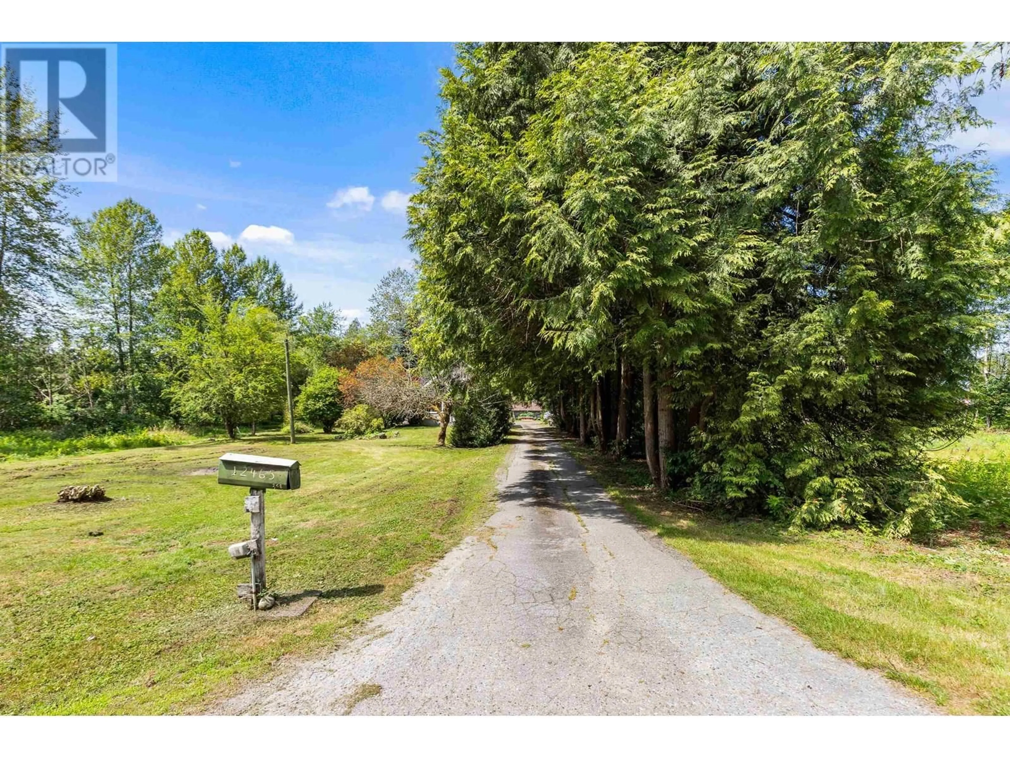 A pic from outside/outdoor area/front of a property/back of a property/a pic from drone, forest/trees view for 12465 248 STREET, Maple Ridge British Columbia V4R1K4