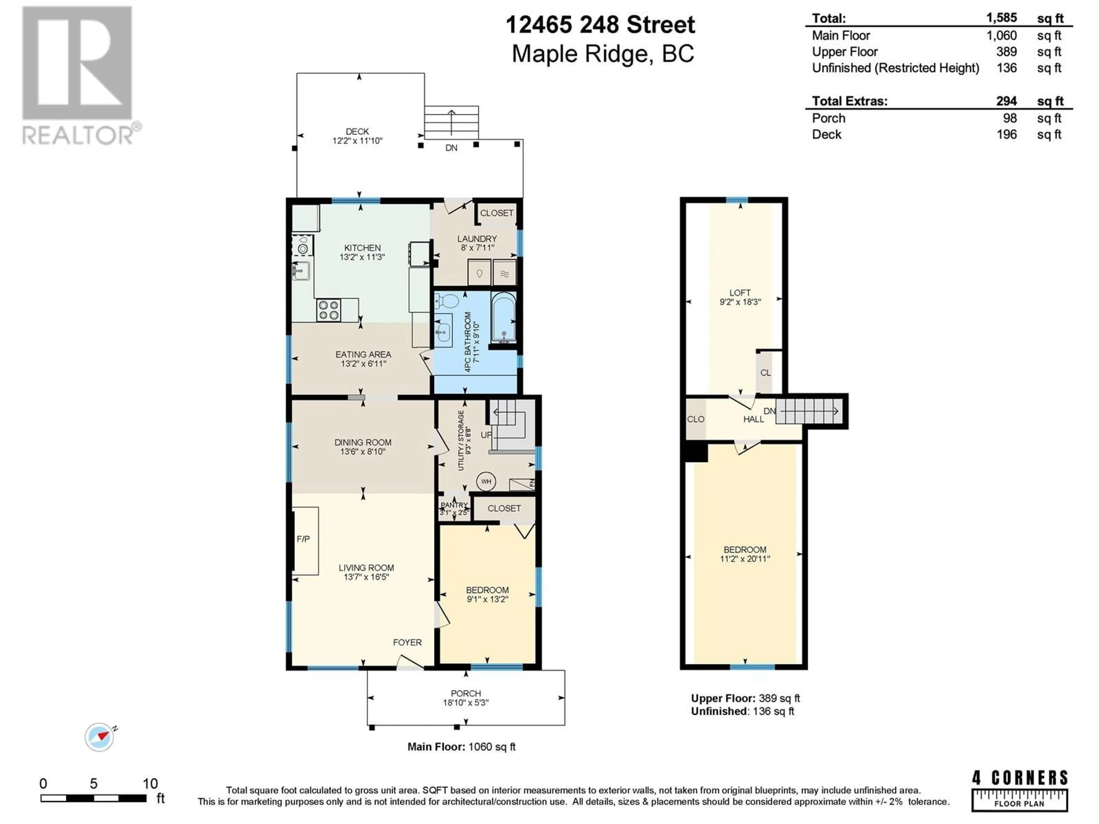 Floor plan for 12465 248 STREET, Maple Ridge British Columbia V4R1K4