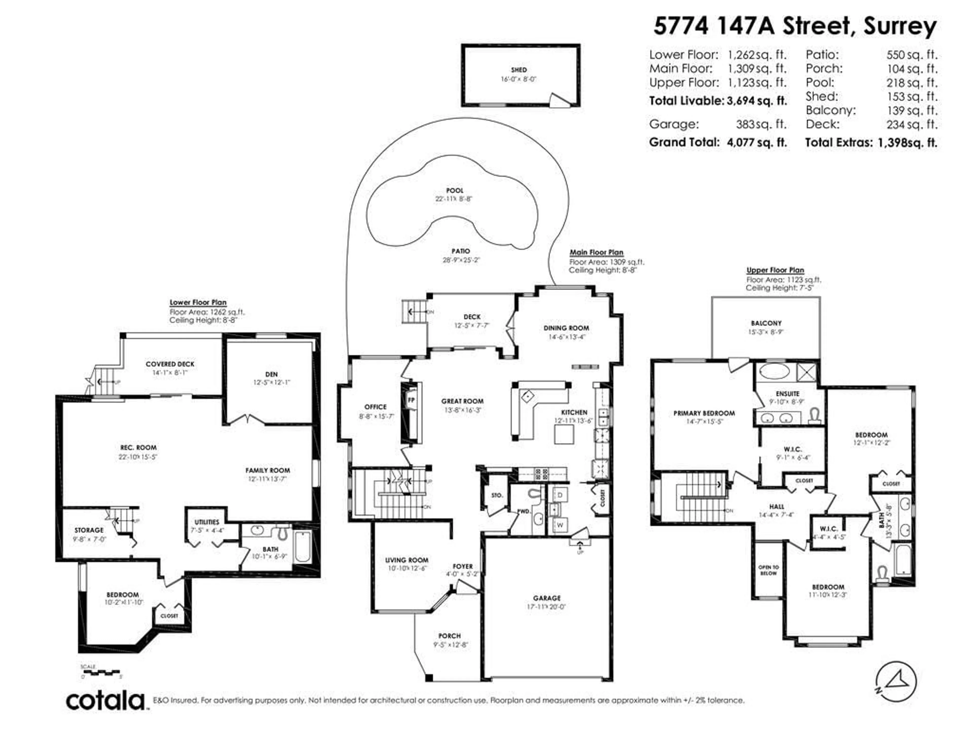 Floor plan for 5774 147A, Surrey British Columbia V3S1S2