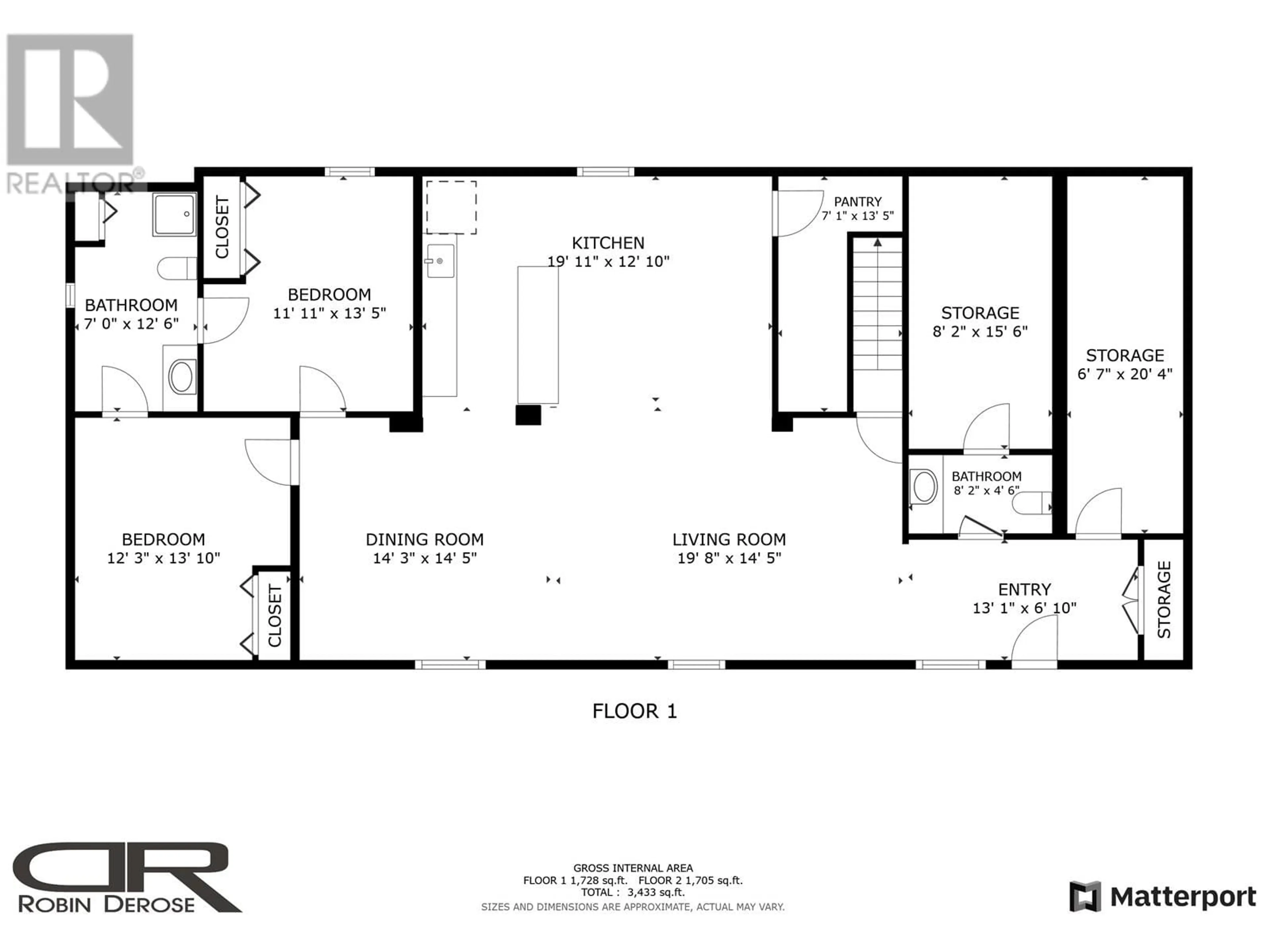 Floor plan for 12205 PACIFIC AVENUE, Fort St. John British Columbia V1J4M7