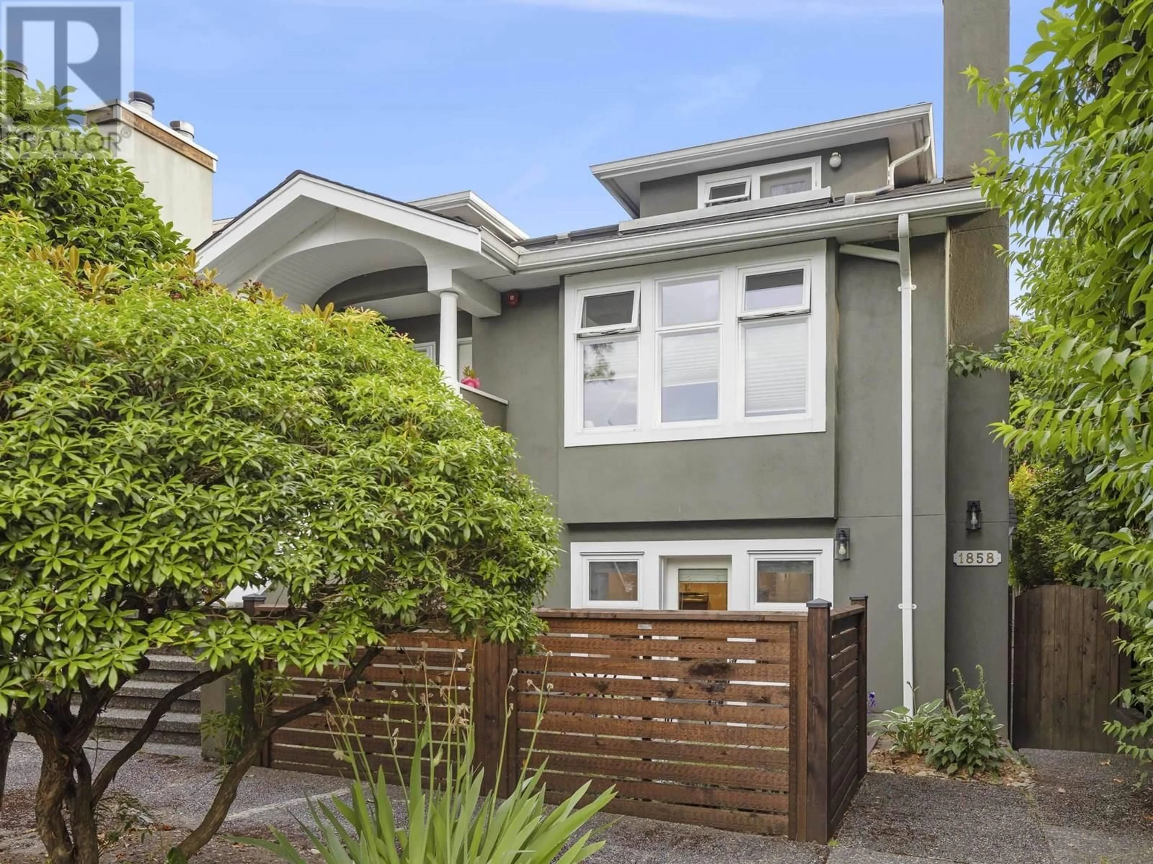 Home with vinyl exterior material, street for 1858 10TH AVENUE, Vancouver British Columbia V6J2A7