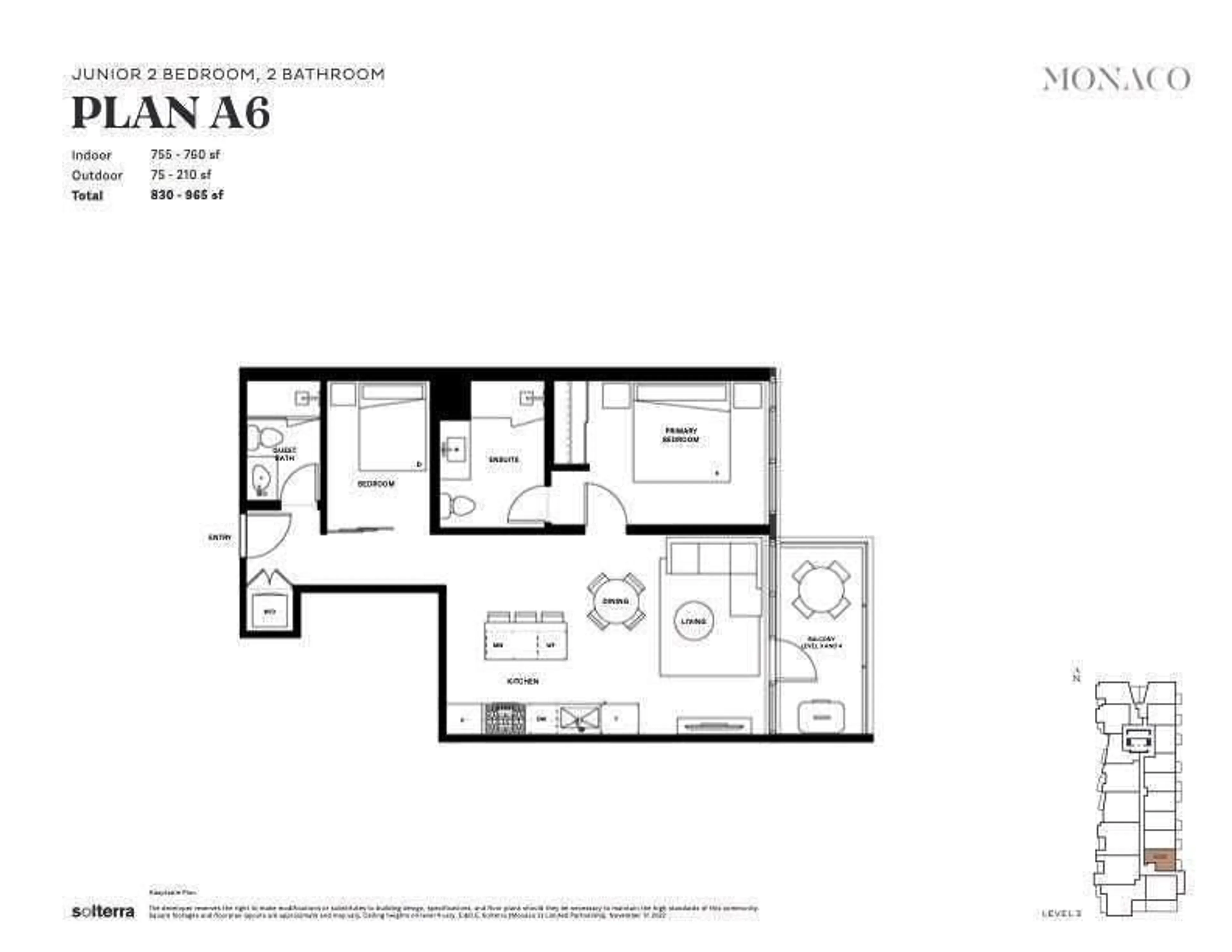 Floor plan for 406 - 1342 JOHNSTON, White Rock British Columbia V0V0V0