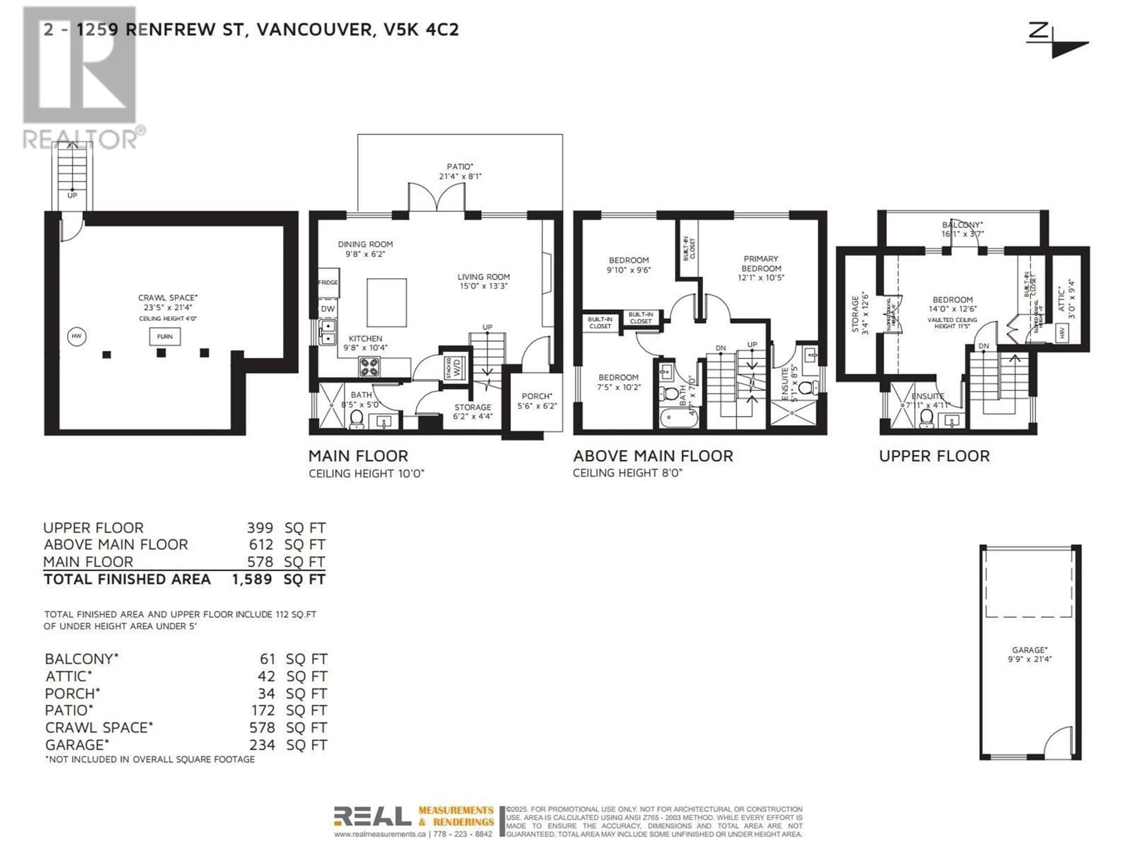 Floor plan for 2 - 1259 RENFREW STREET, Vancouver British Columbia V5K4C2