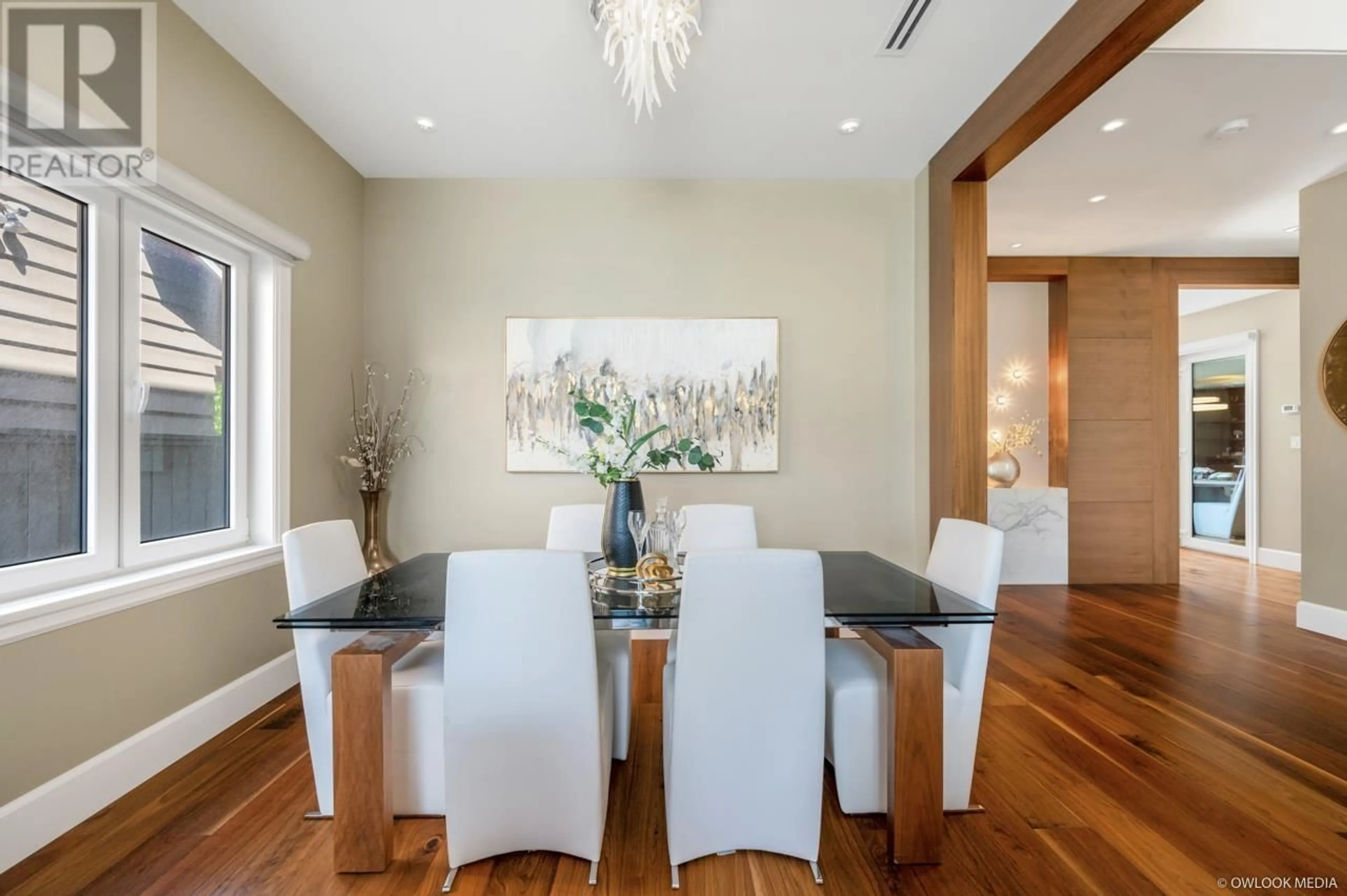 Dining room, wood/laminate floor for 8180 SUNNYWOOD DRIVE, Richmond British Columbia V6Y3G5