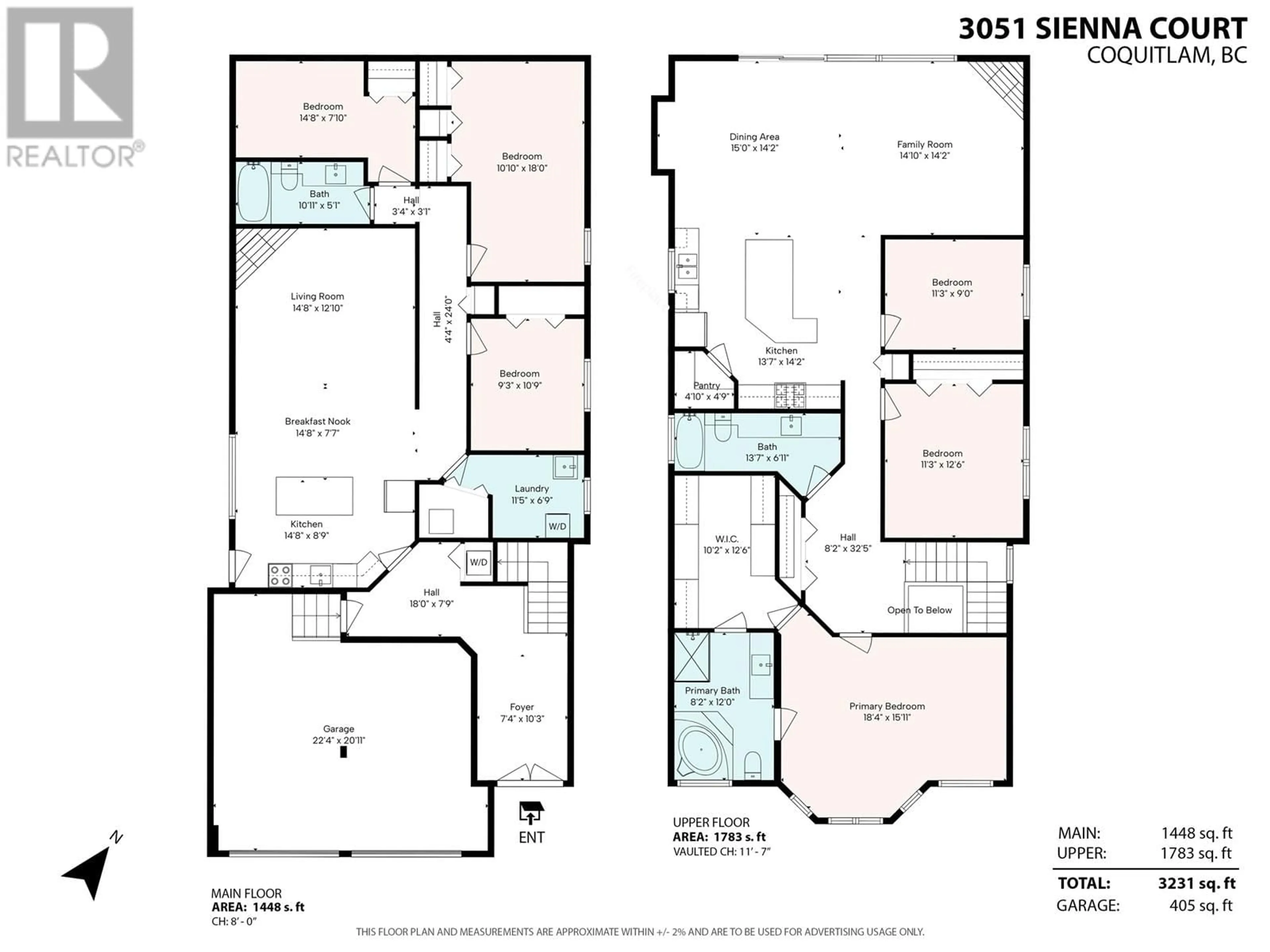 Floor plan for 3051 SIENNA COURT, Coquitlam British Columbia V3E3N7
