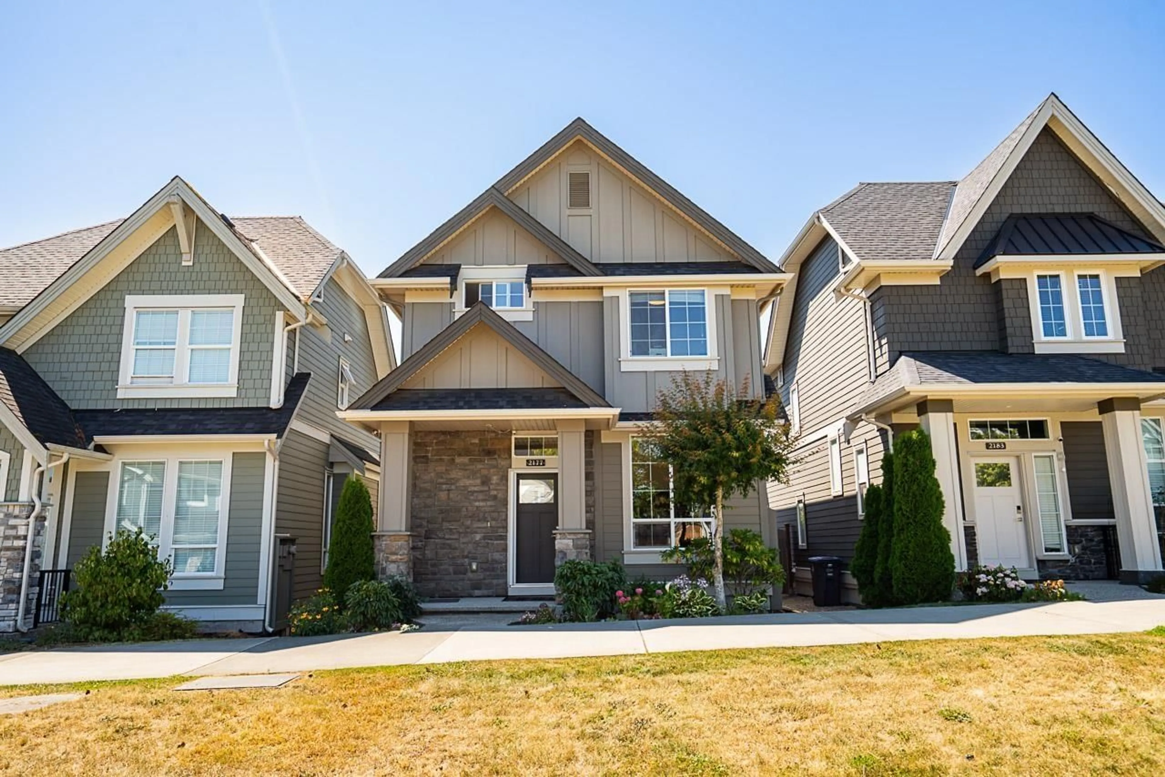 Home with vinyl exterior material, street for 2177 166, Surrey British Columbia V3Z0V6