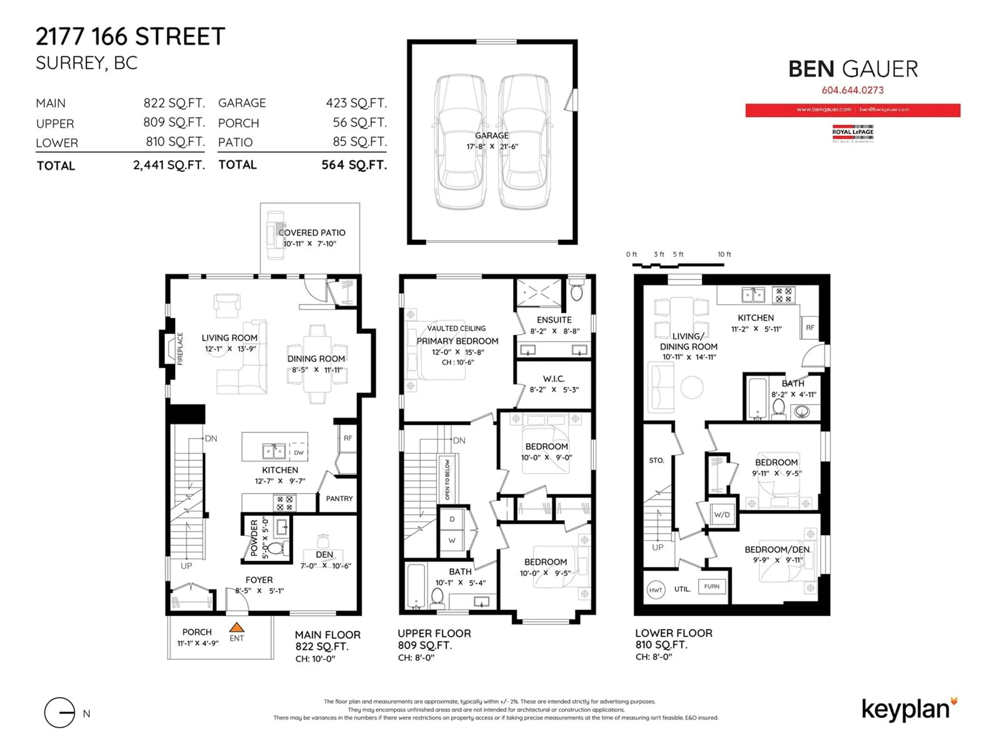 Floor plan for 2177 166, Surrey British Columbia V3Z0V6