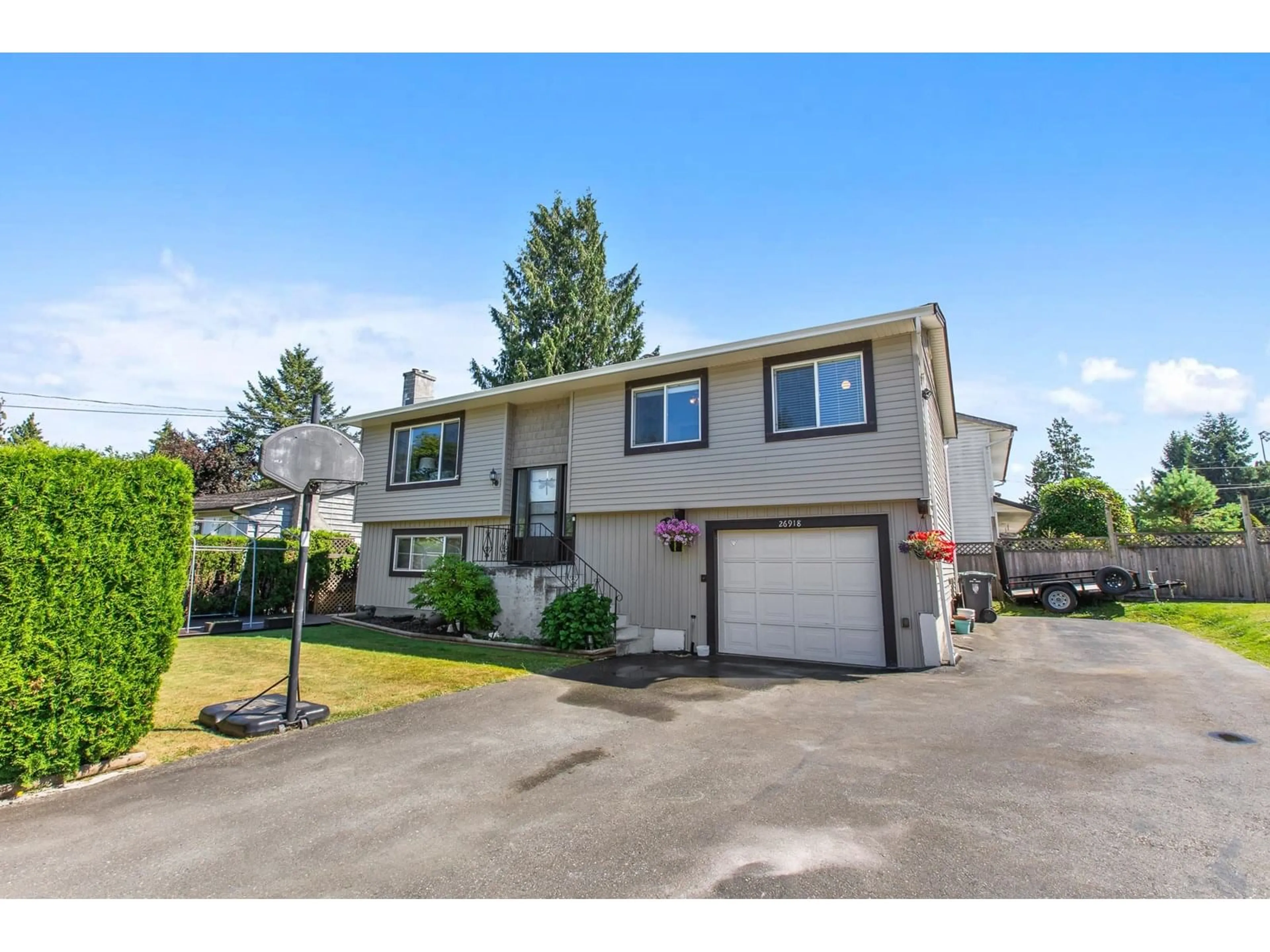 Home with vinyl exterior material, street for 26918 28A, Langley British Columbia V4W3A1