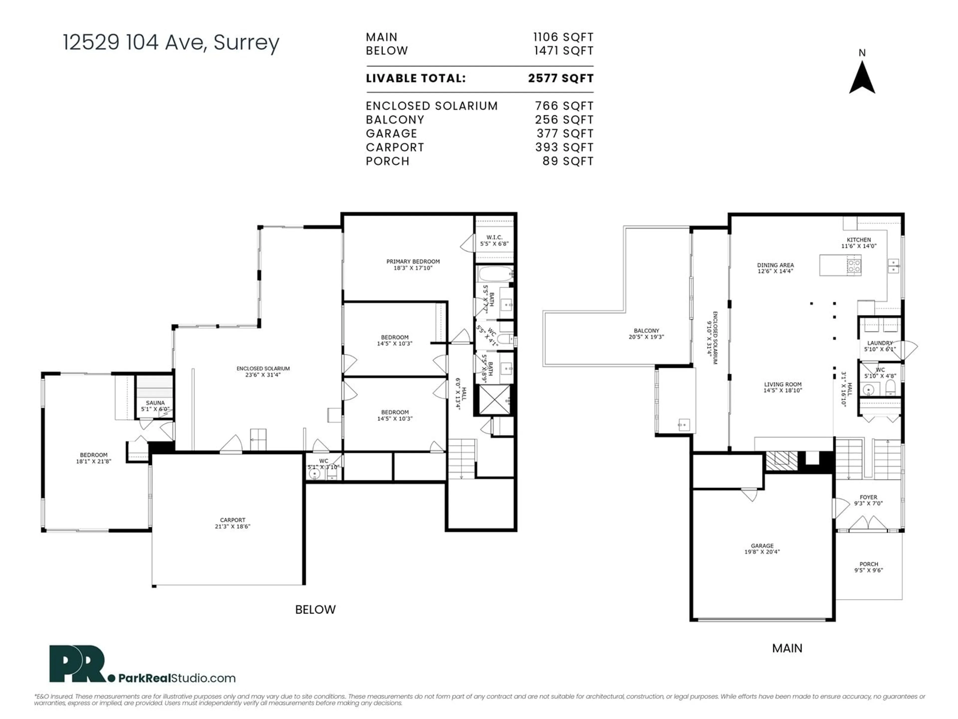 Floor plan for 12529 104, Surrey British Columbia V3V3H5
