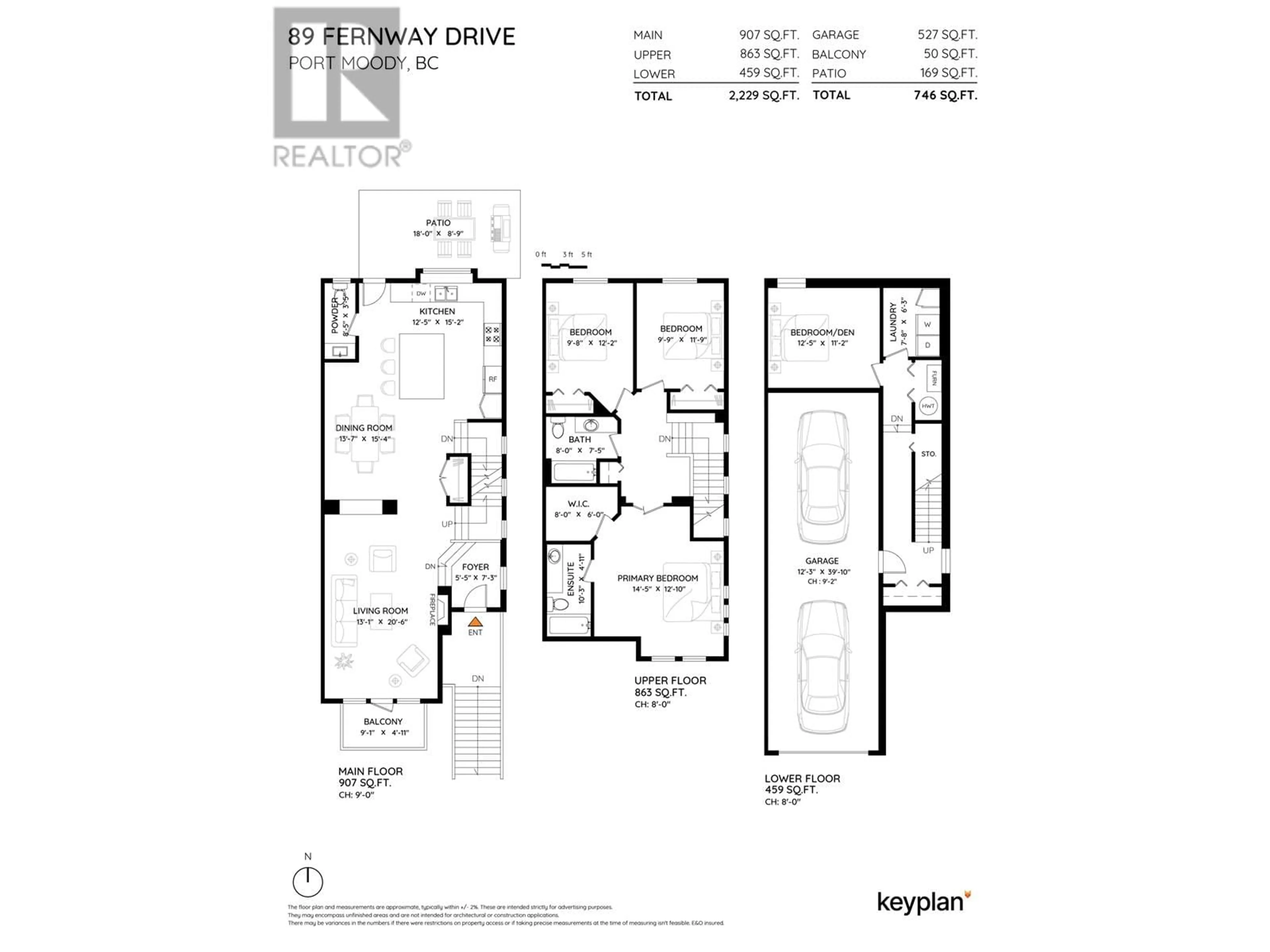 Floor plan for 89 FERNWAY DRIVE, Port Moody British Columbia V3H5K5