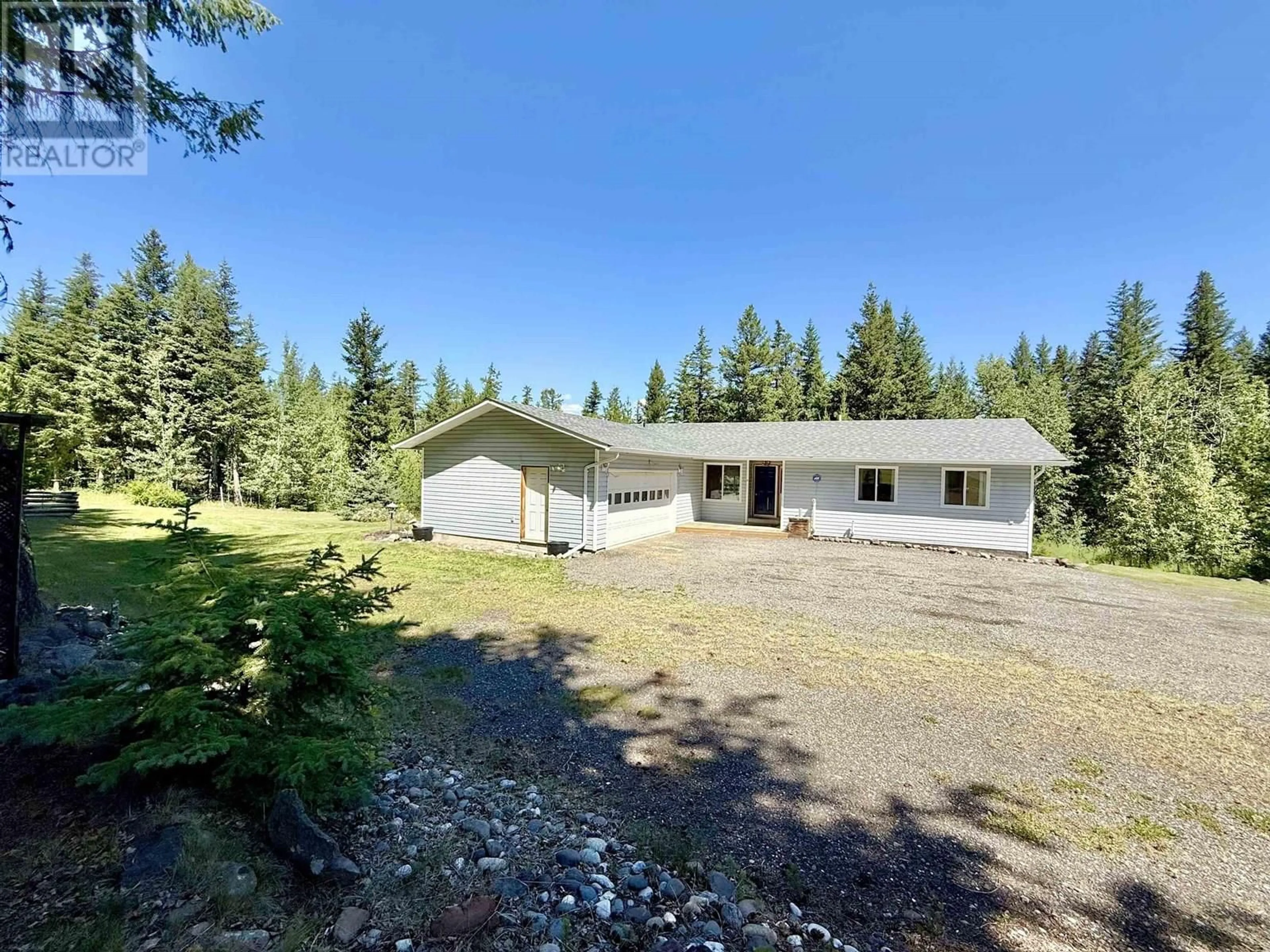 A pic from outside/outdoor area/front of a property/back of a property/a pic from drone, unknown for 3251 PIGEON ROAD, 150 Mile House British Columbia V0K2G0