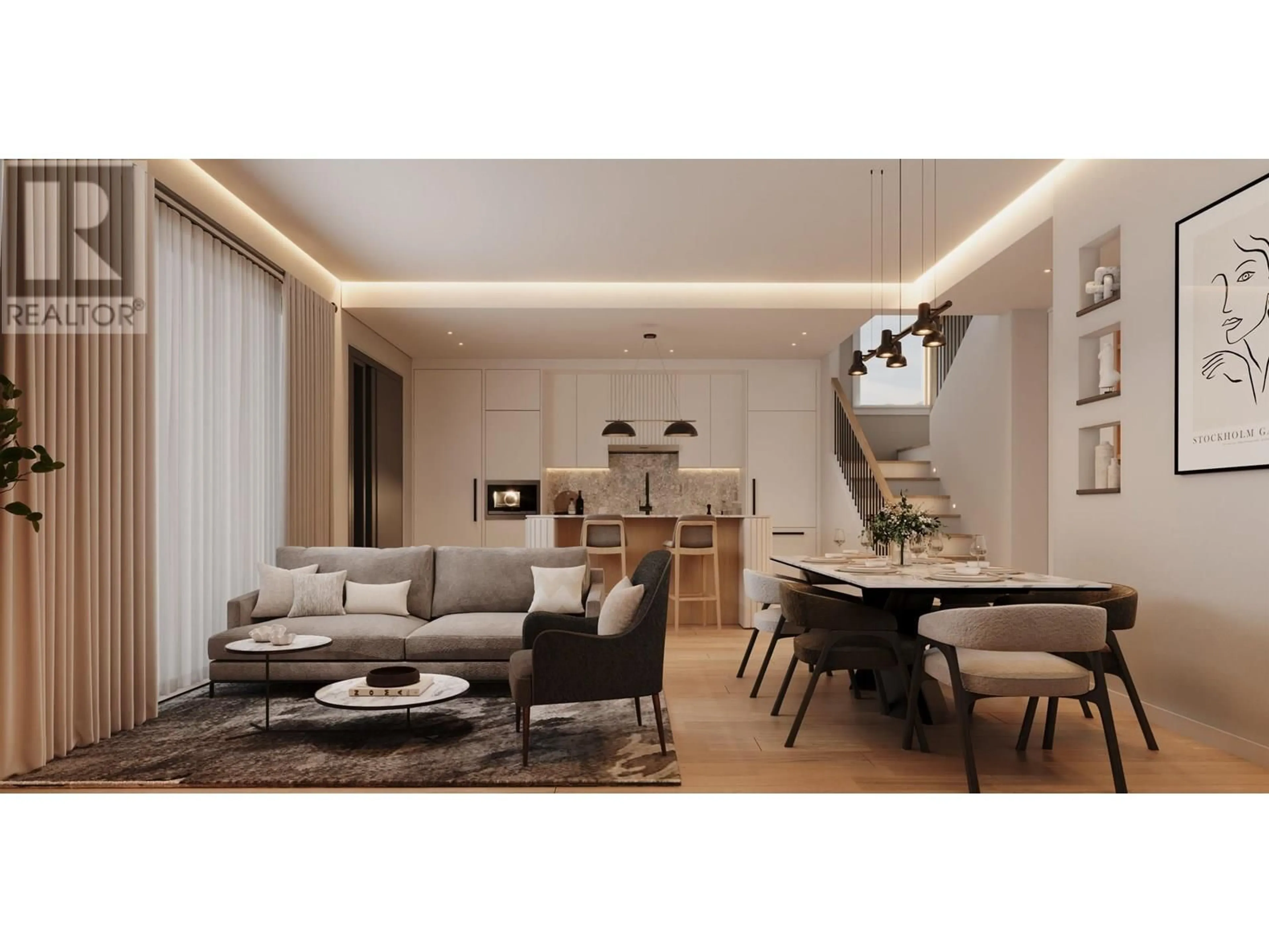 Living room with furniture, wood/laminate floor for 1 - 1179 33RD AVENUE, Vancouver British Columbia V0V0V0