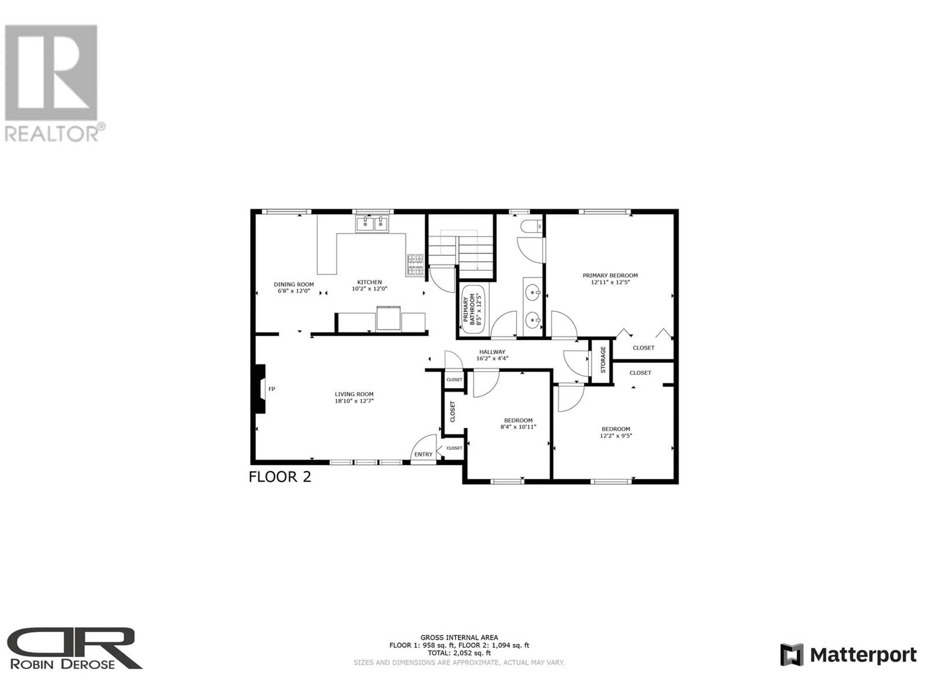 Floor plan for 9523 113 AVENUE, Fort St. John British Columbia V1J2X1