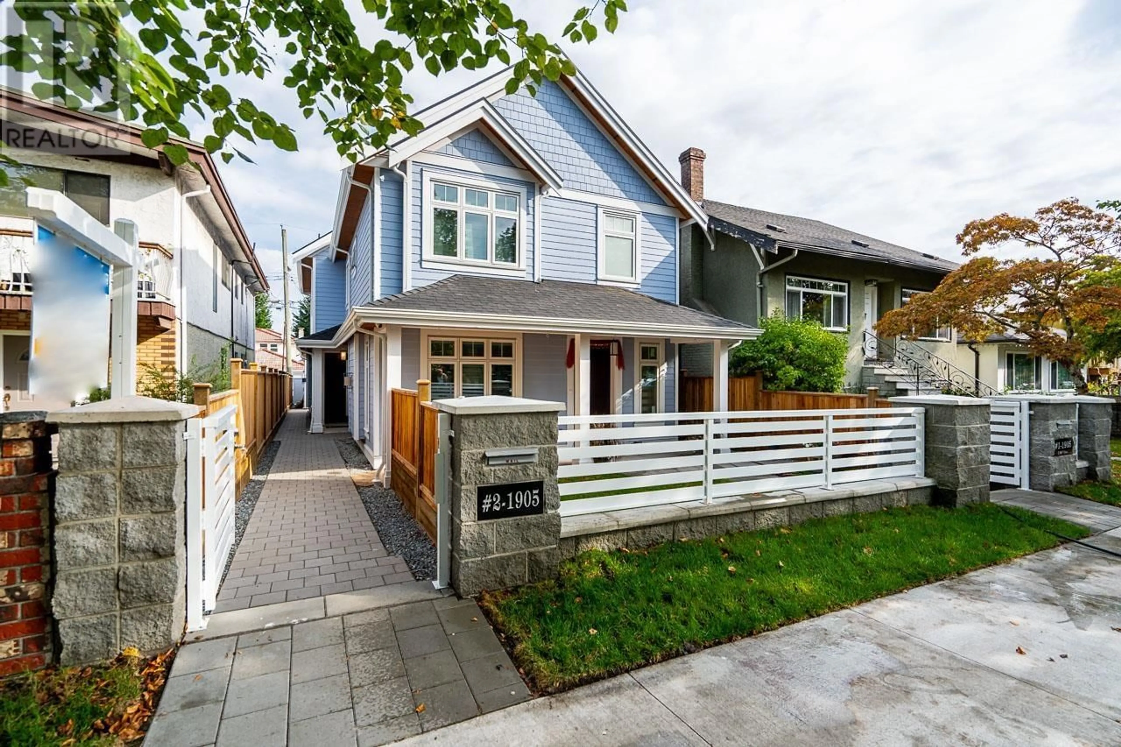 Home with brick exterior material, street for 2 - 1905 36TH AVENUE, Vancouver British Columbia V5P1C7