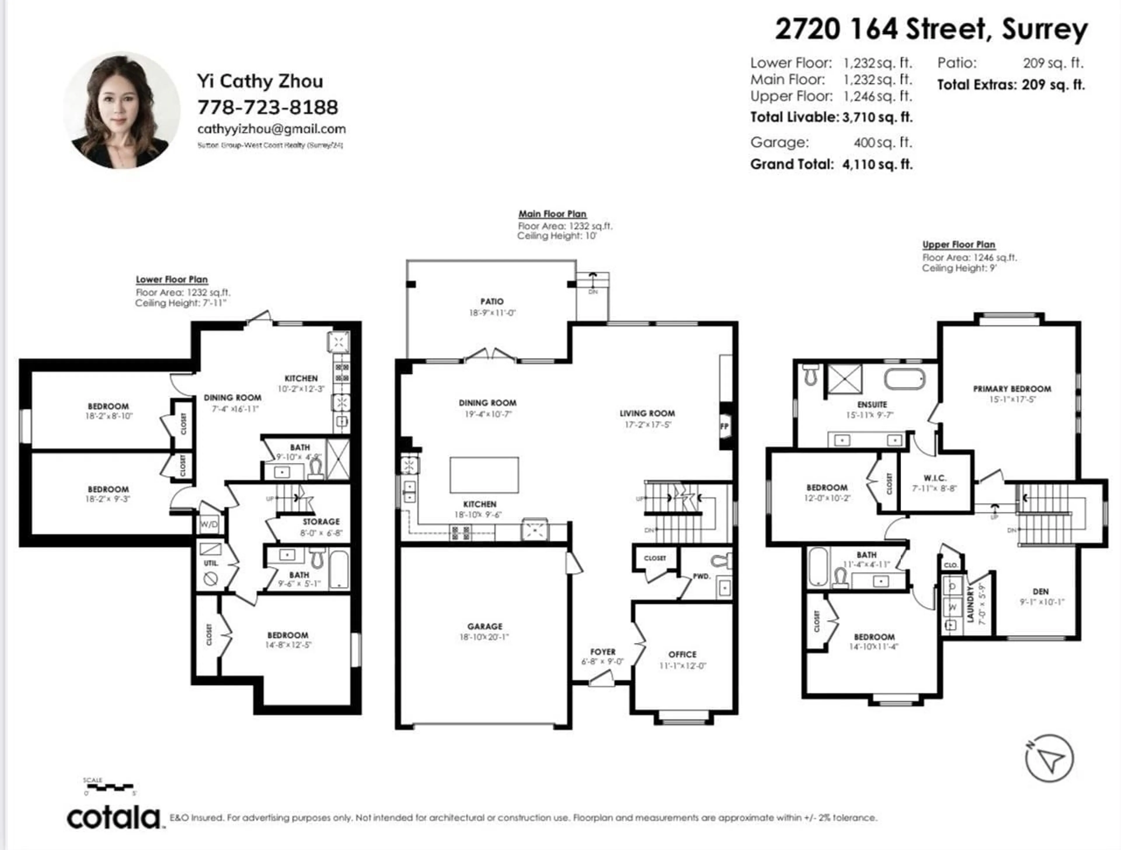 Floor plan for 2720 164, Surrey British Columbia V3Z0P3