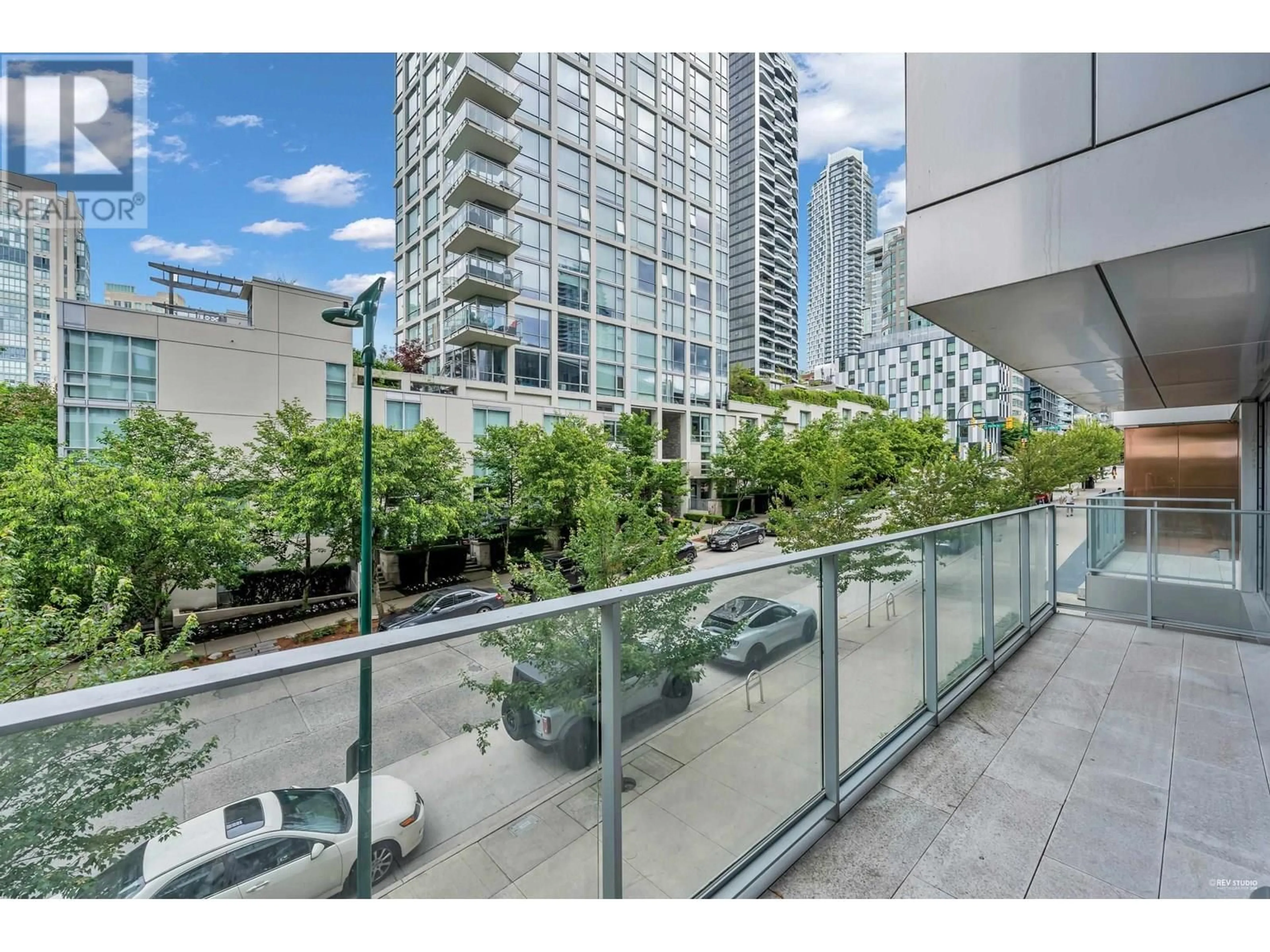 Patio, city buildings view from balcony for 303 - 1480 HOWE STREET, Vancouver British Columbia V6Z0G5