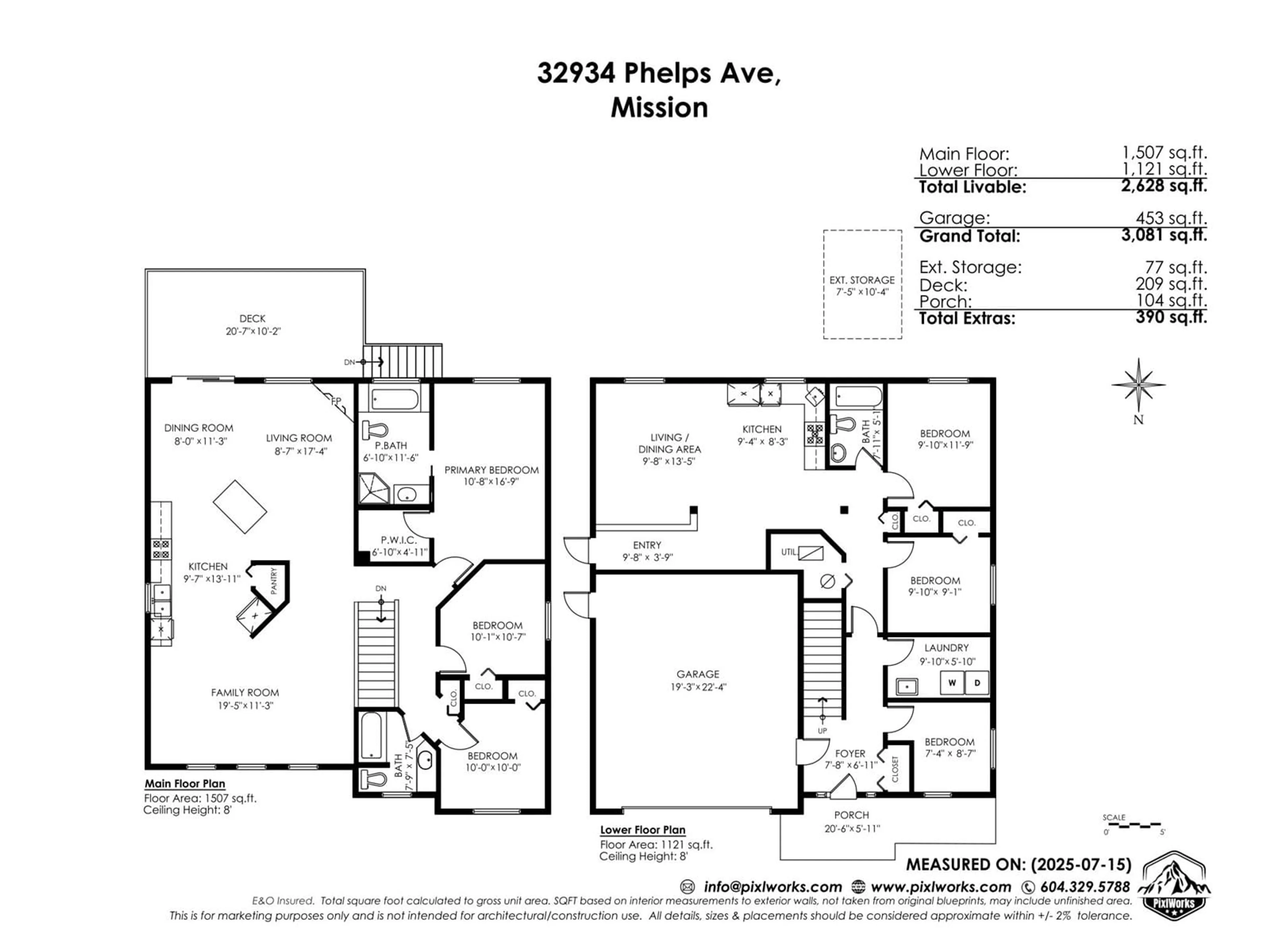 Floor plan for 32934 PHELPS, Mission British Columbia V2V7P9
