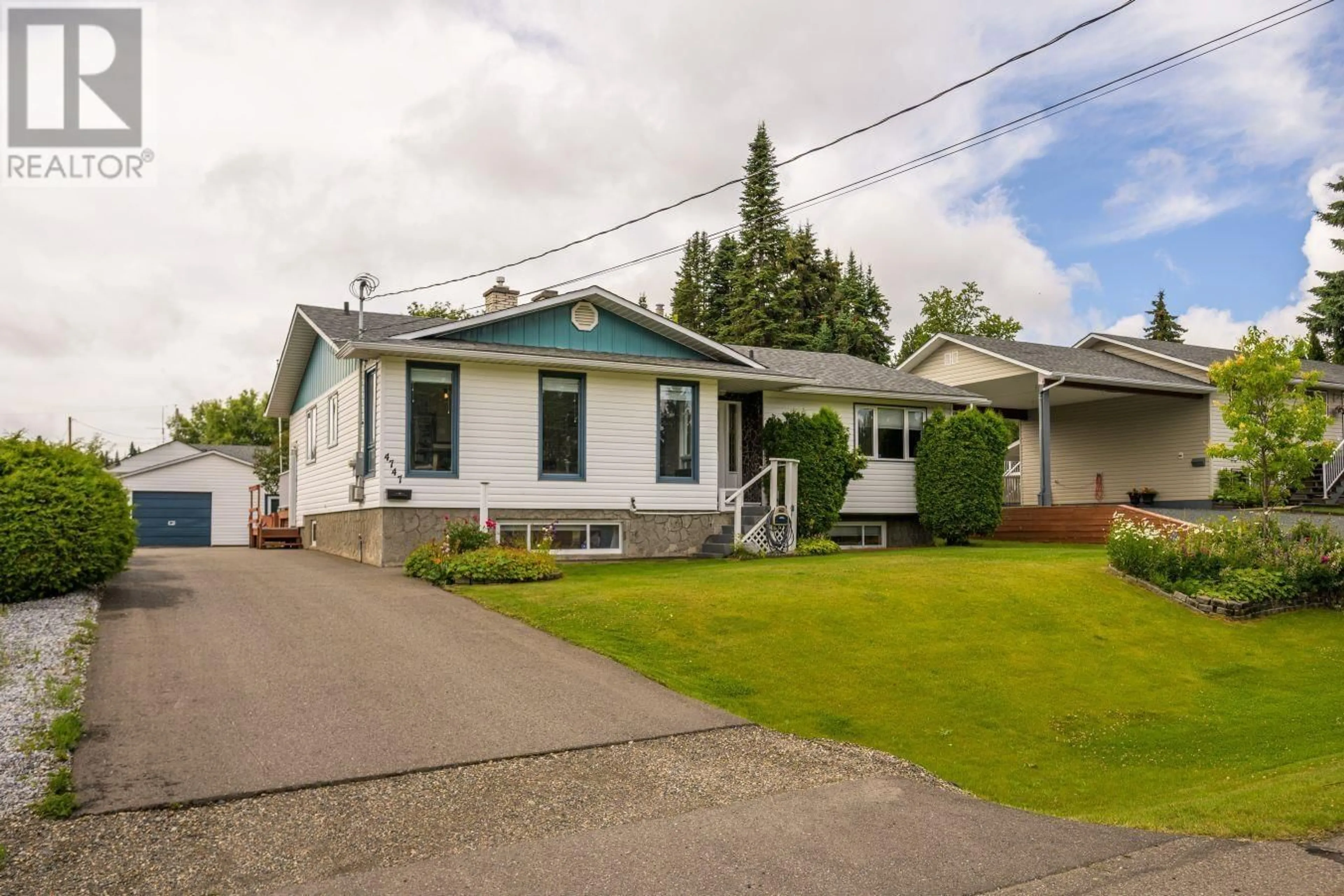 A pic from outside/outdoor area/front of a property/back of a property/a pic from drone, street for 4747 CROCUS CRESCENT, Prince George British Columbia V2K3H7