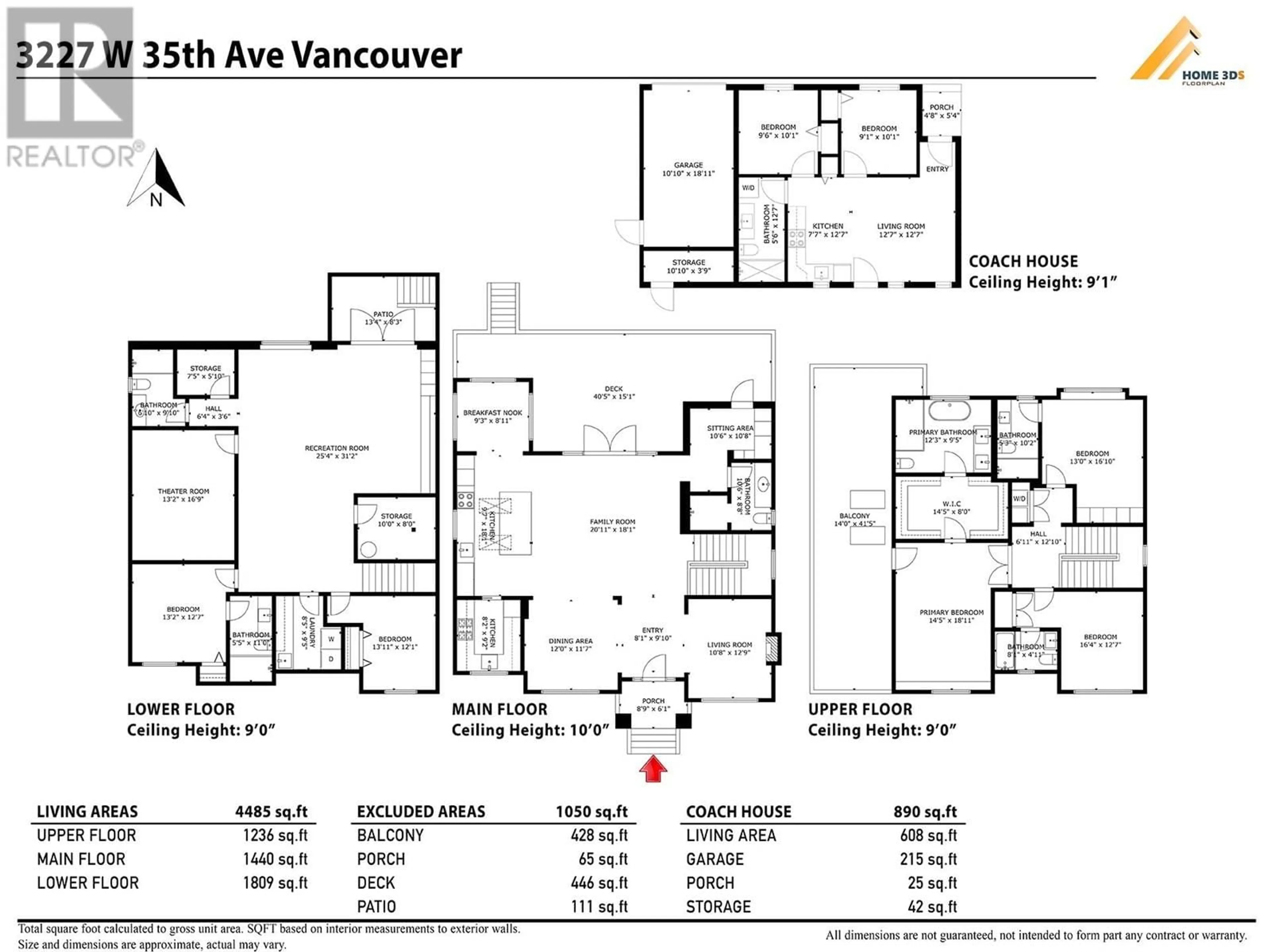 Floor plan for 3227 35TH AVENUE, Vancouver British Columbia V6N2M9
